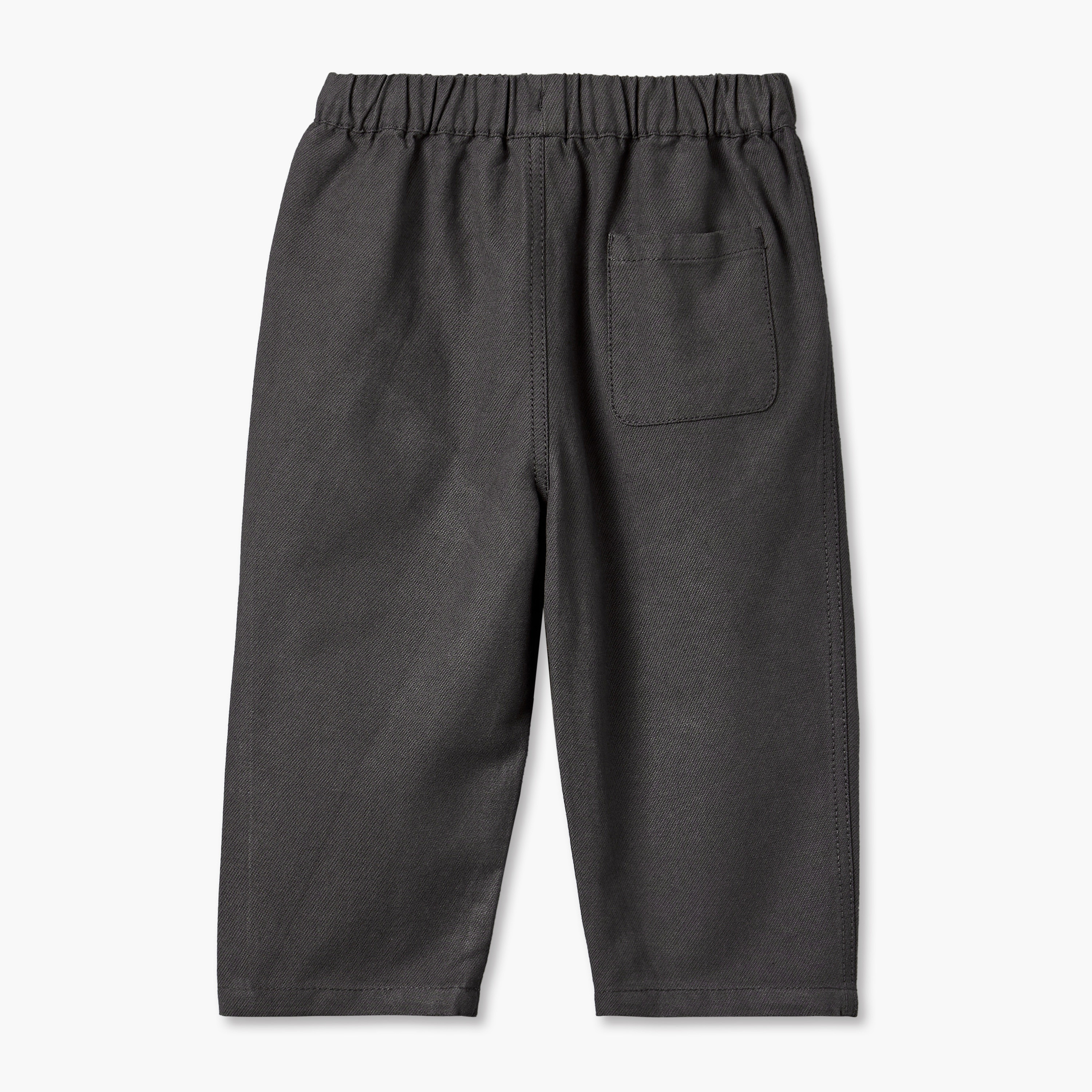 Giggles Pleated Trousers with Elasticated Drawstring Waist-boys-clothing-bottoms-trousers-image-3