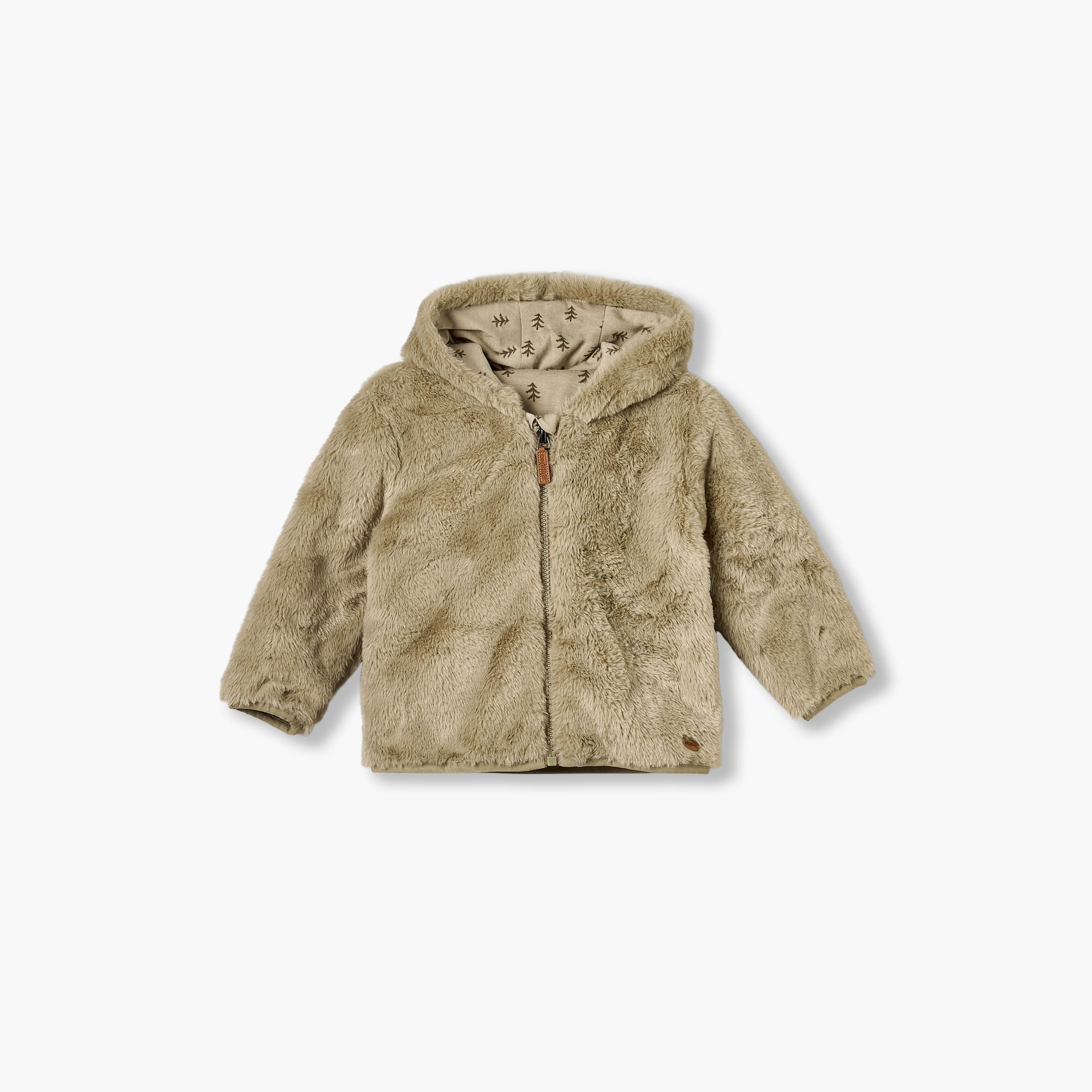 Giggles Hooded Jacket with Zip Closure-baby-boys-clothing-winterwear-jacketsandblazers-image-2