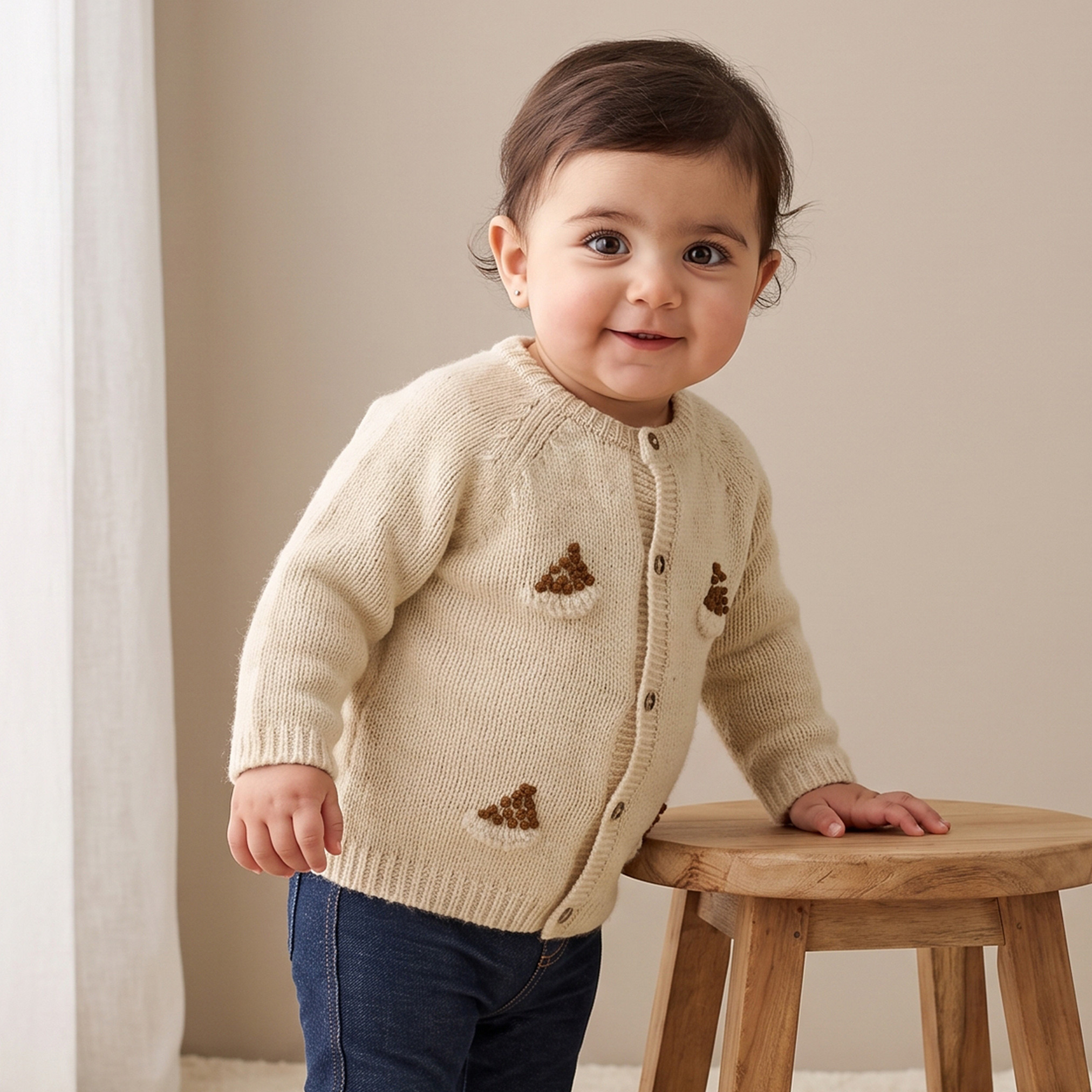 Giggles Embroidered Cardigan with Long Sleeves-baby-boys-clothing-winterwear-jumpersandcardigans-image-1