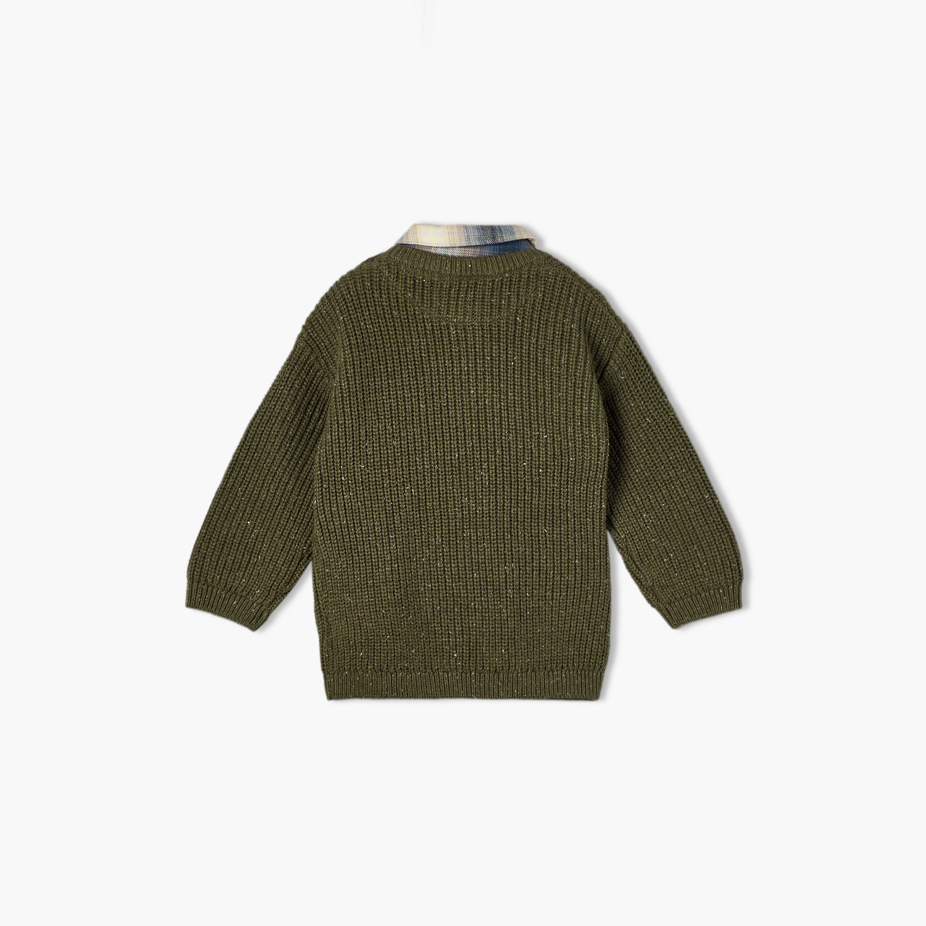 كنزة بياقة عادية وجيب من جيجلز-baby-boys-clothing-winterwear-jumpersandcardigans-image-2