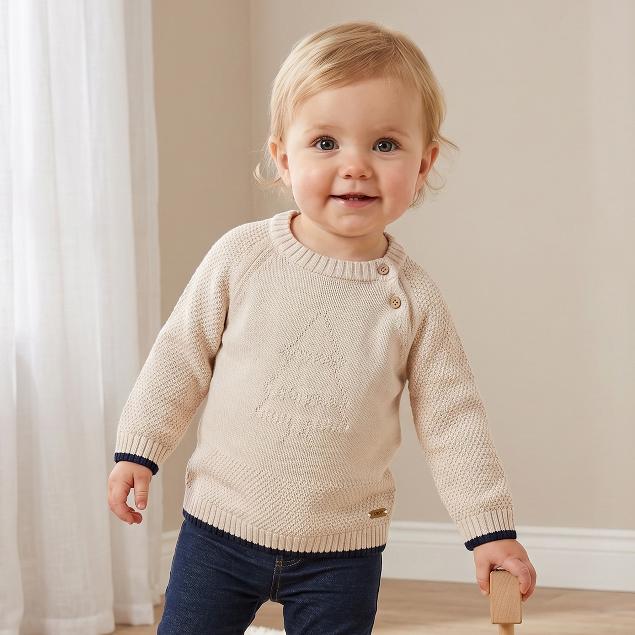 كارديجان بياقة ضيقة وأزرار كباسة من جيجلز-baby-boys-clothing-winterwear-jumpersandcardigans-image-1