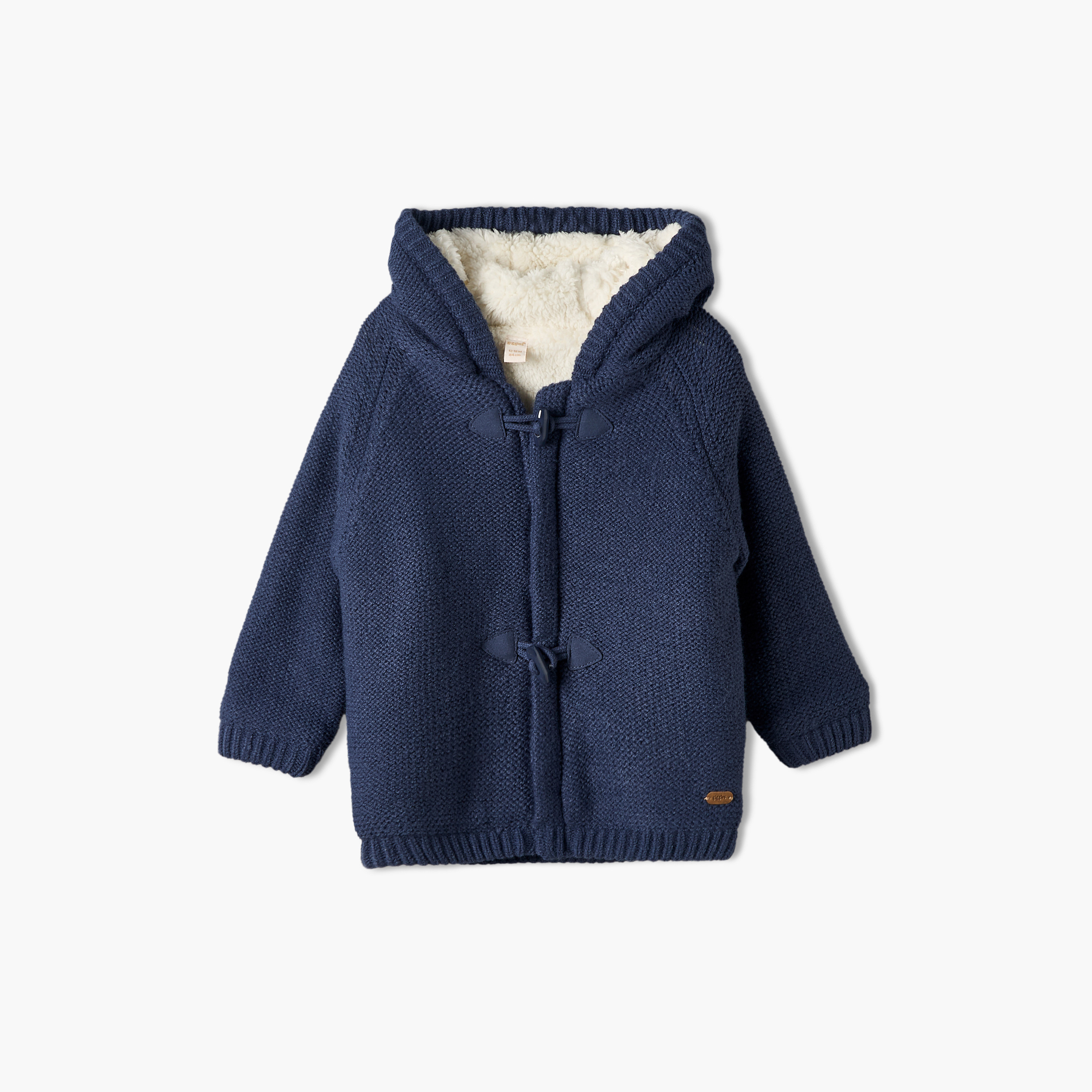 كارديجان بقبعة وبإغلاق توجل من جيجلز-baby-boys-clothing-winterwear-jumpersandcardigans-image-2