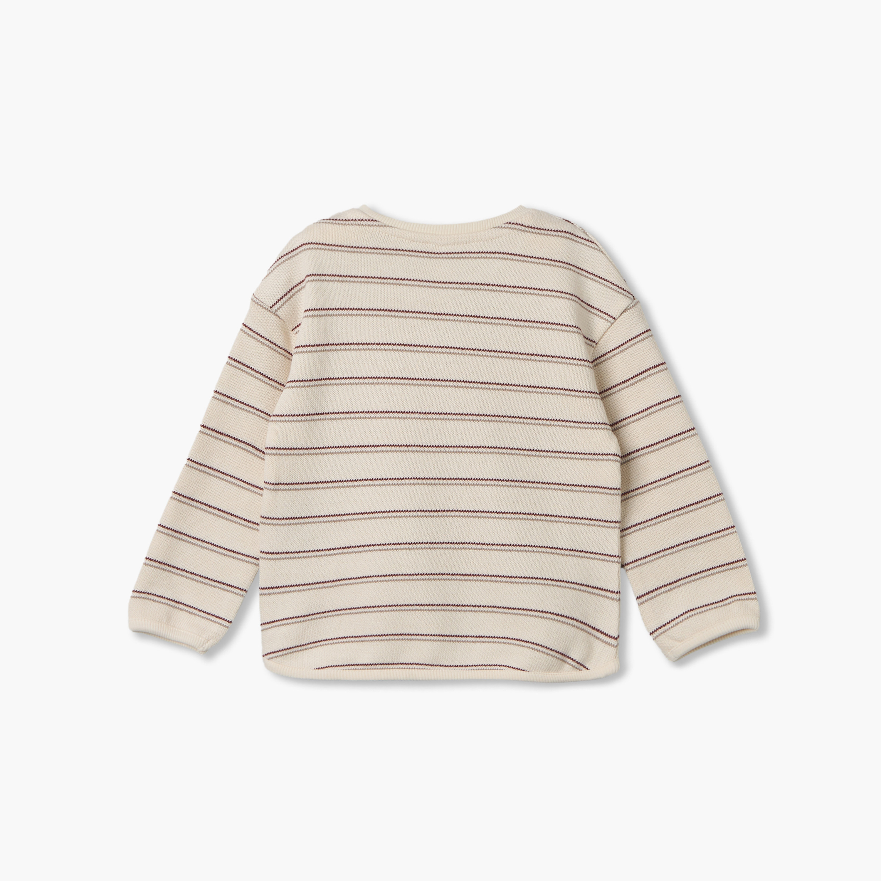 Giggles Crew Neck Sweatshirt with Snap Button Closure-baby-boys-clothing-winterwear-sweatshirts-image-3