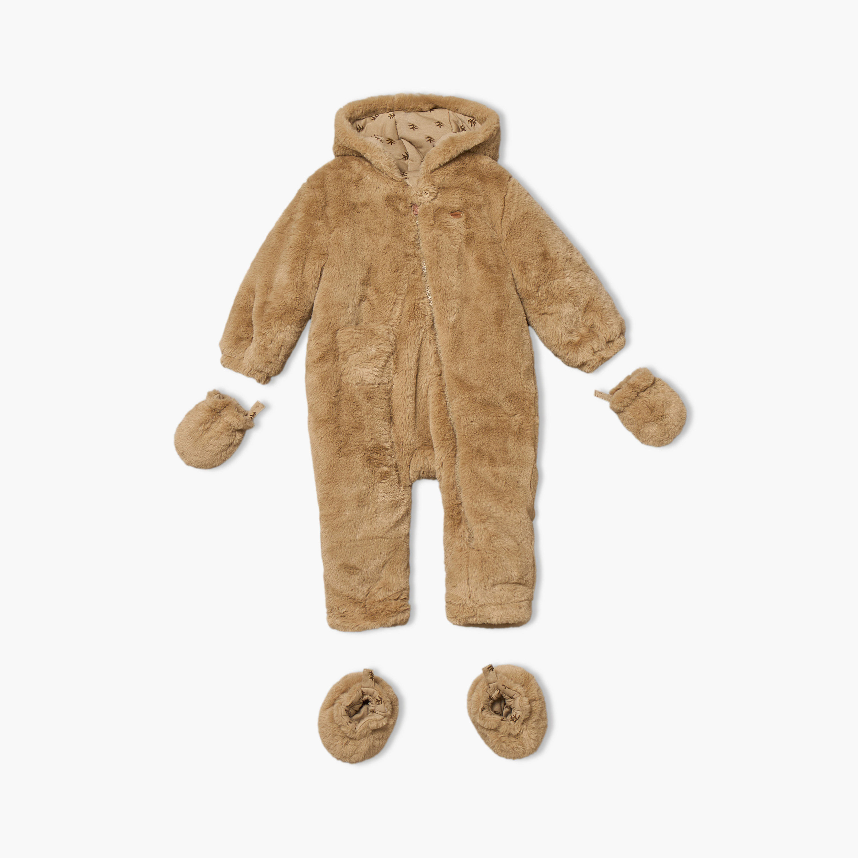 أفرول بقبعة مع قفازات وبوت قابلين للفصل من جيجلز-baby-boys-clothing-winterwear-sleepsuits-image-1