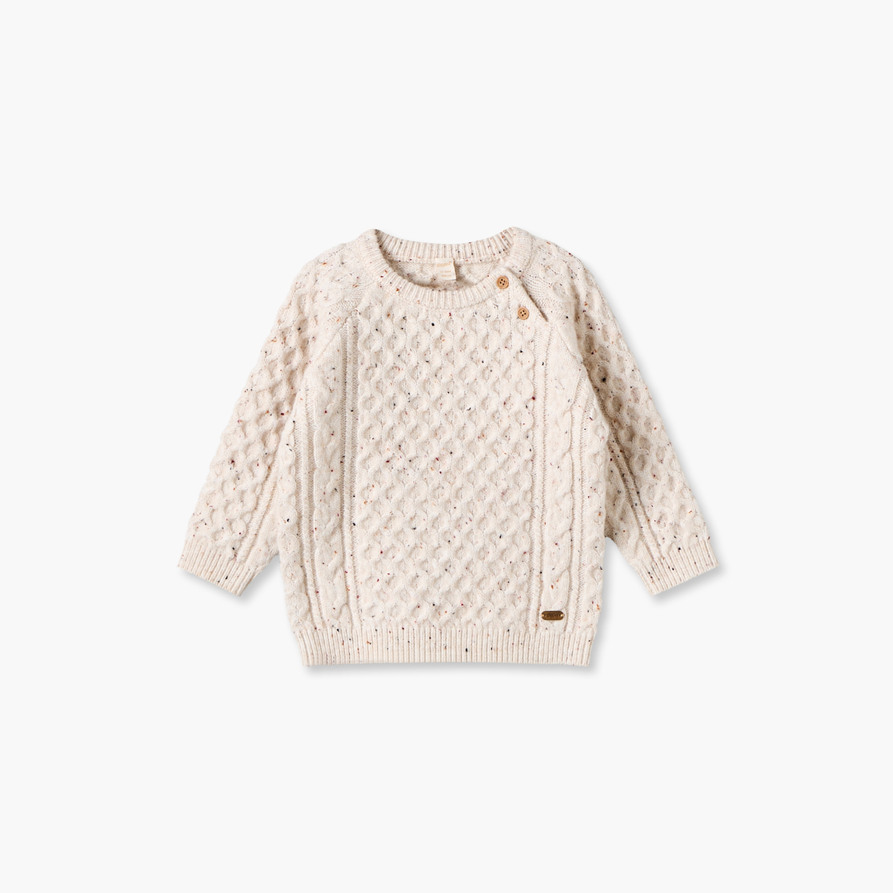 طقم كنزة وبنطلون رياضي بياقة ضيقة وأكمام طويلة وملمس محاك بارز من جيجلز-baby-boys-clothing-winterwear-setsandcoords-image-3
