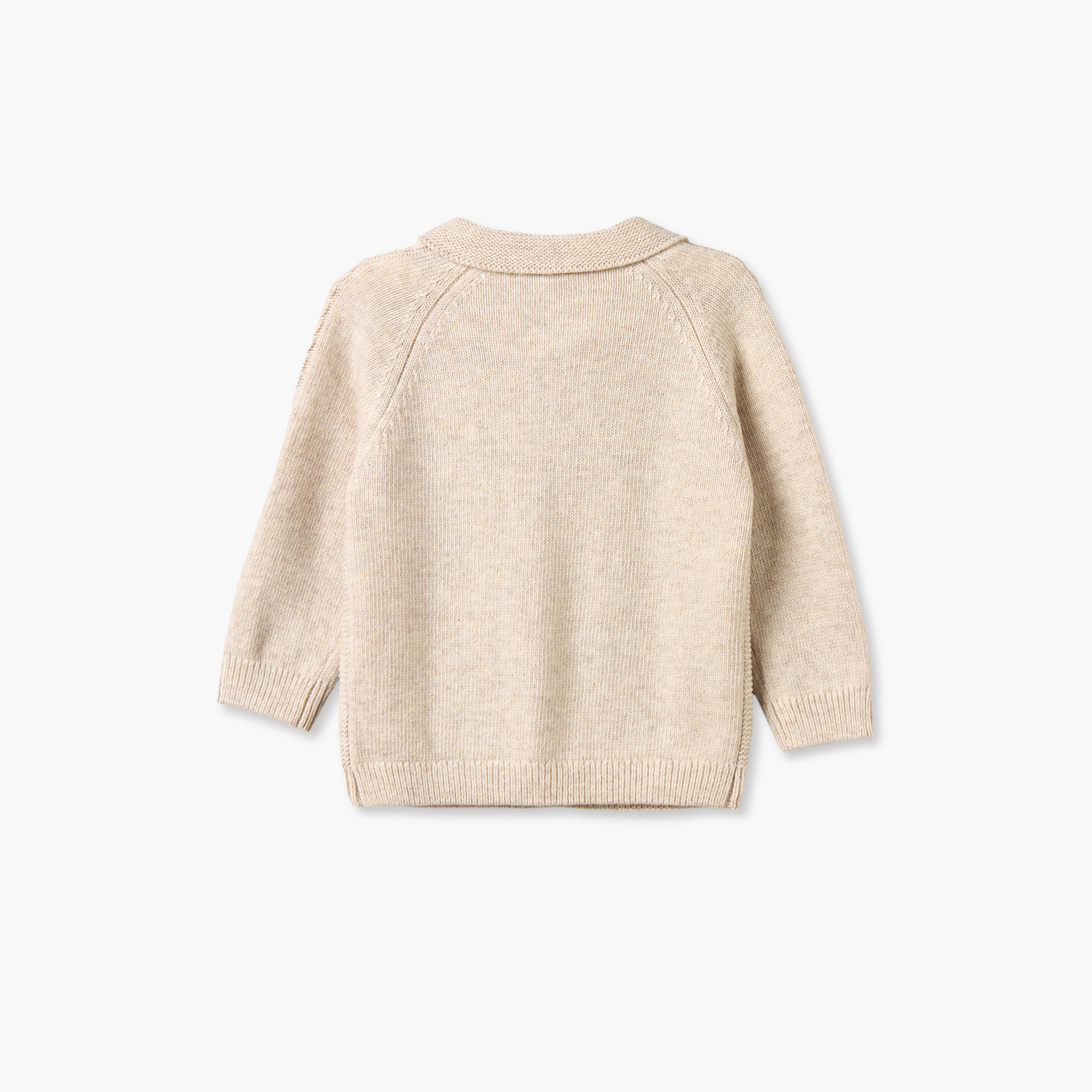 Giggles Collared Long Sleeves Cardigan and Jogger Set with Knitted Texture-baby-boys-clothing-winterwear-setsandcoords-image-5