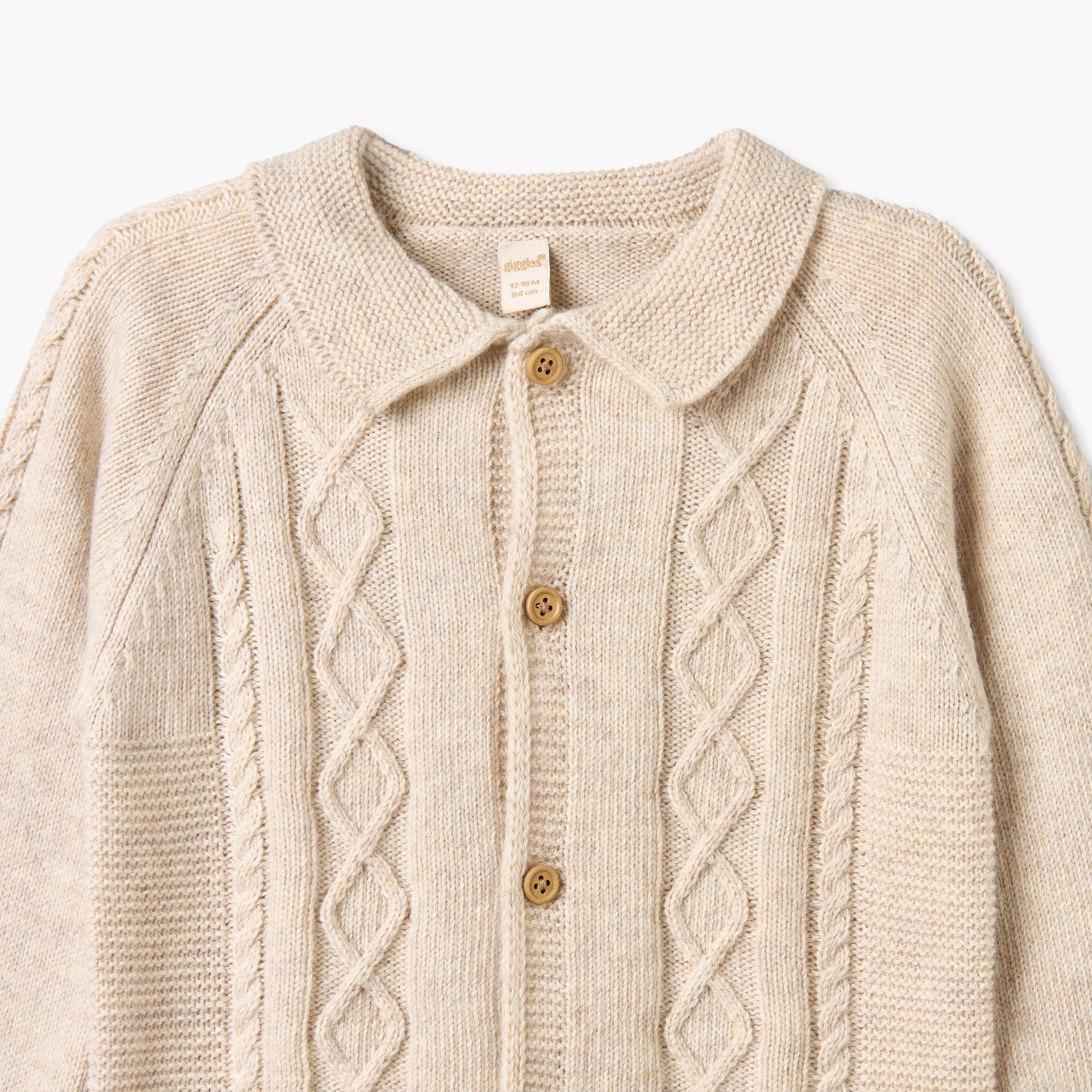 Giggles Collared Long Sleeves Cardigan and Jogger Set with Knitted Texture-baby-boys-clothing-winterwear-setsandcoords-image-7