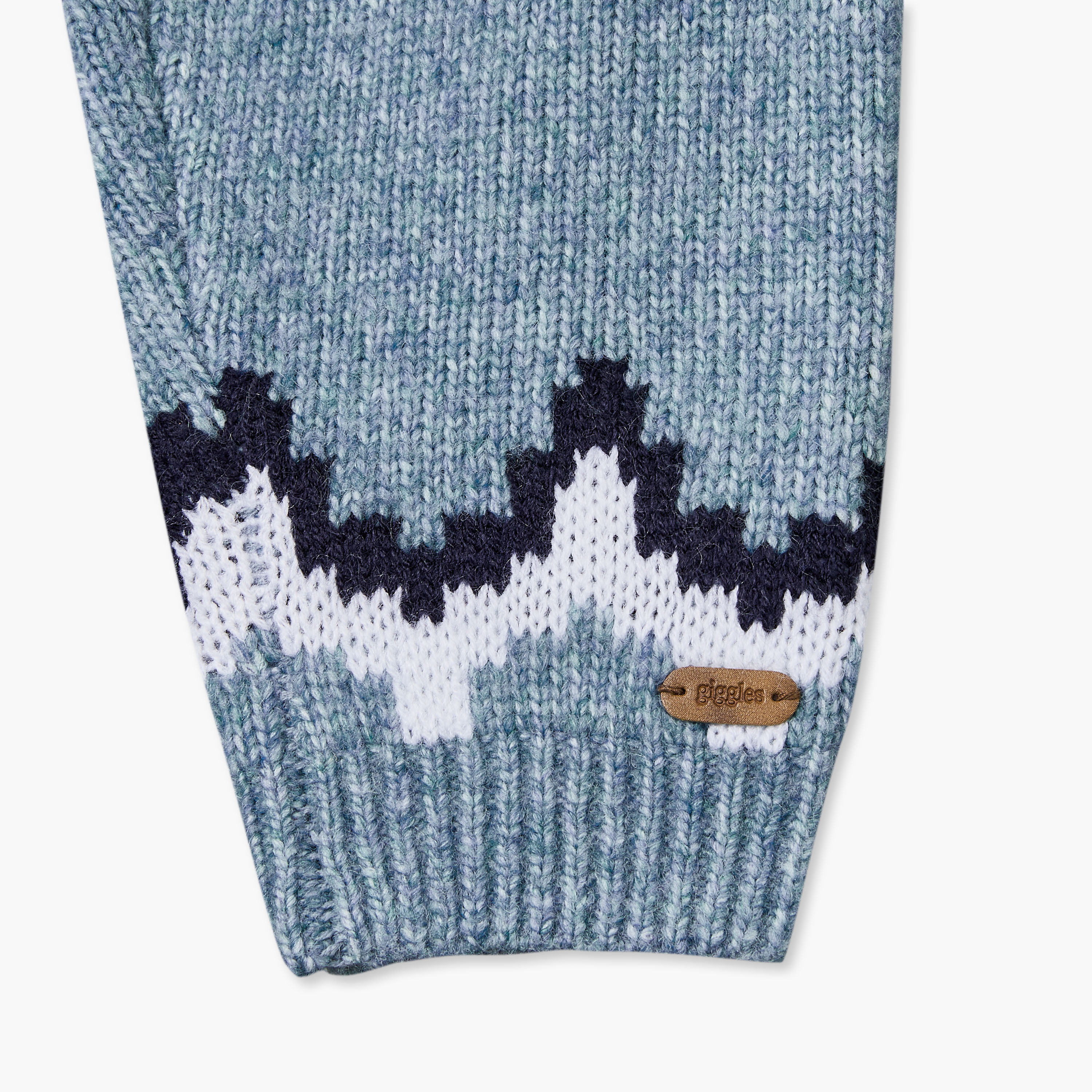 طقم كنزة بأكمام طويلة وبنطلون بتشطيب محبوك من جيجلز-baby-boys-clothing-setsandcoords-image-10