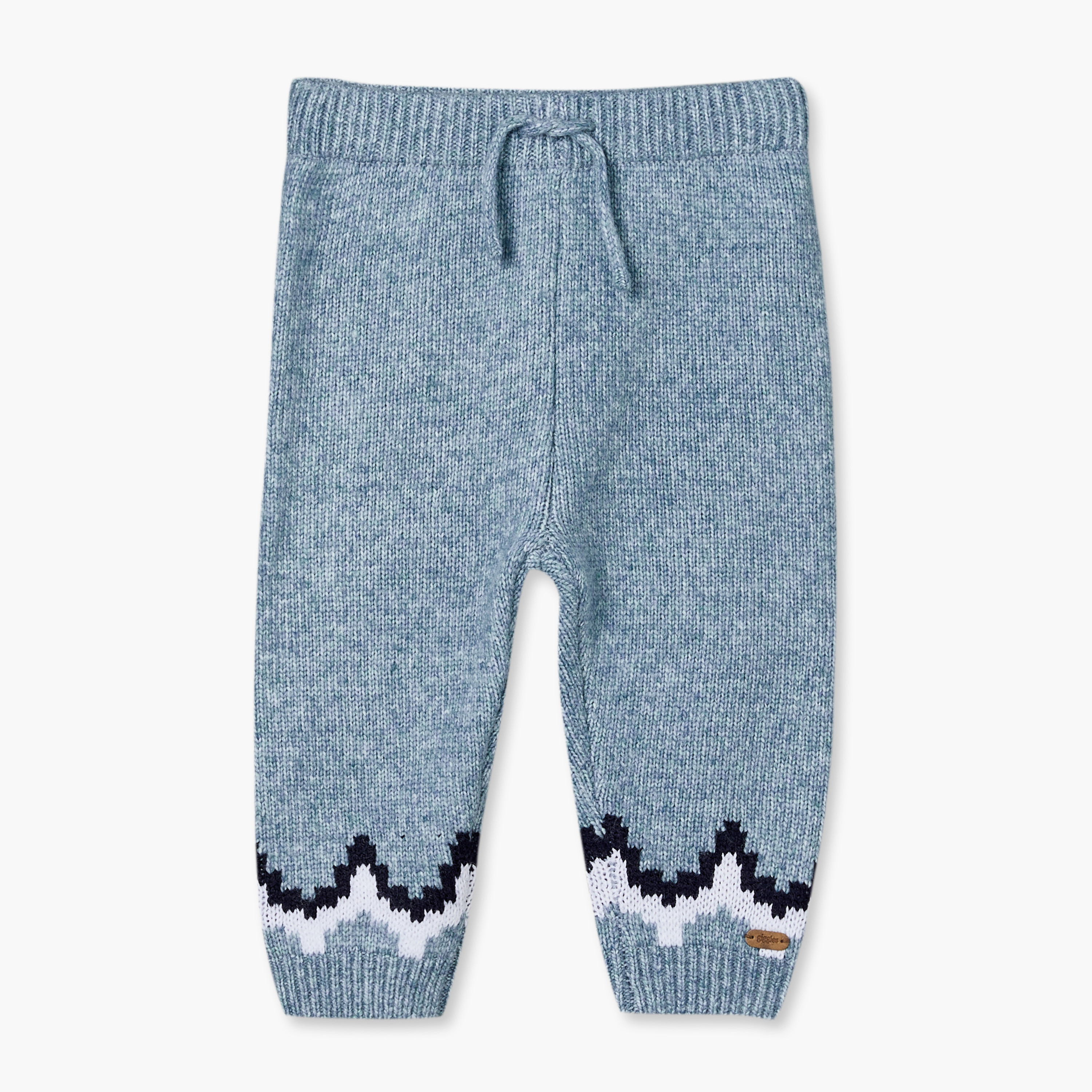 طقم كنزة بأكمام طويلة وبنطلون بتشطيب محبوك من جيجلز-baby-boys-clothing-setsandcoords-image-5