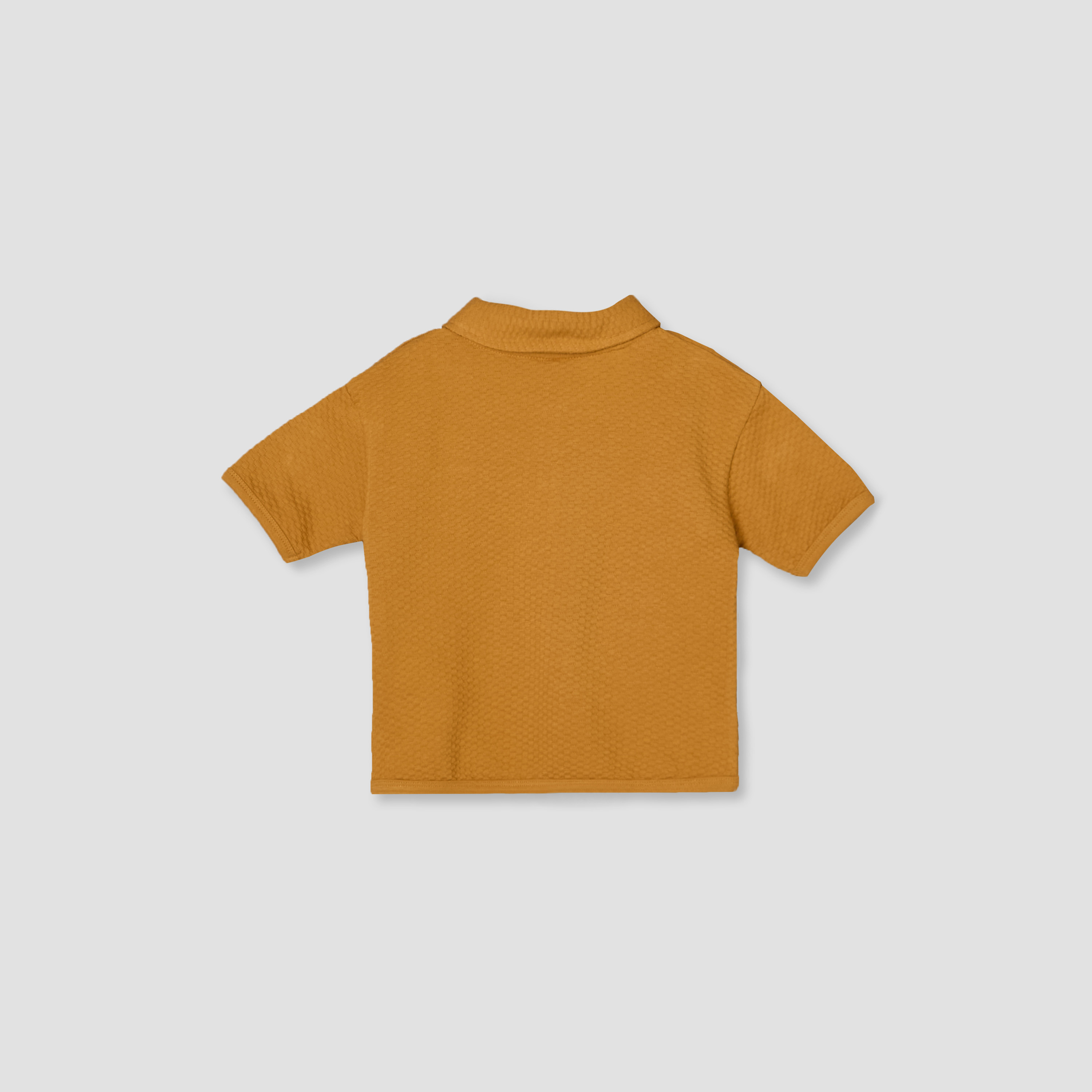 Giggles Collared Short Sleeves Polo T-shirt and Shorts Set with Textured Design-baby-boys-clothing-setsandcoords-image-5