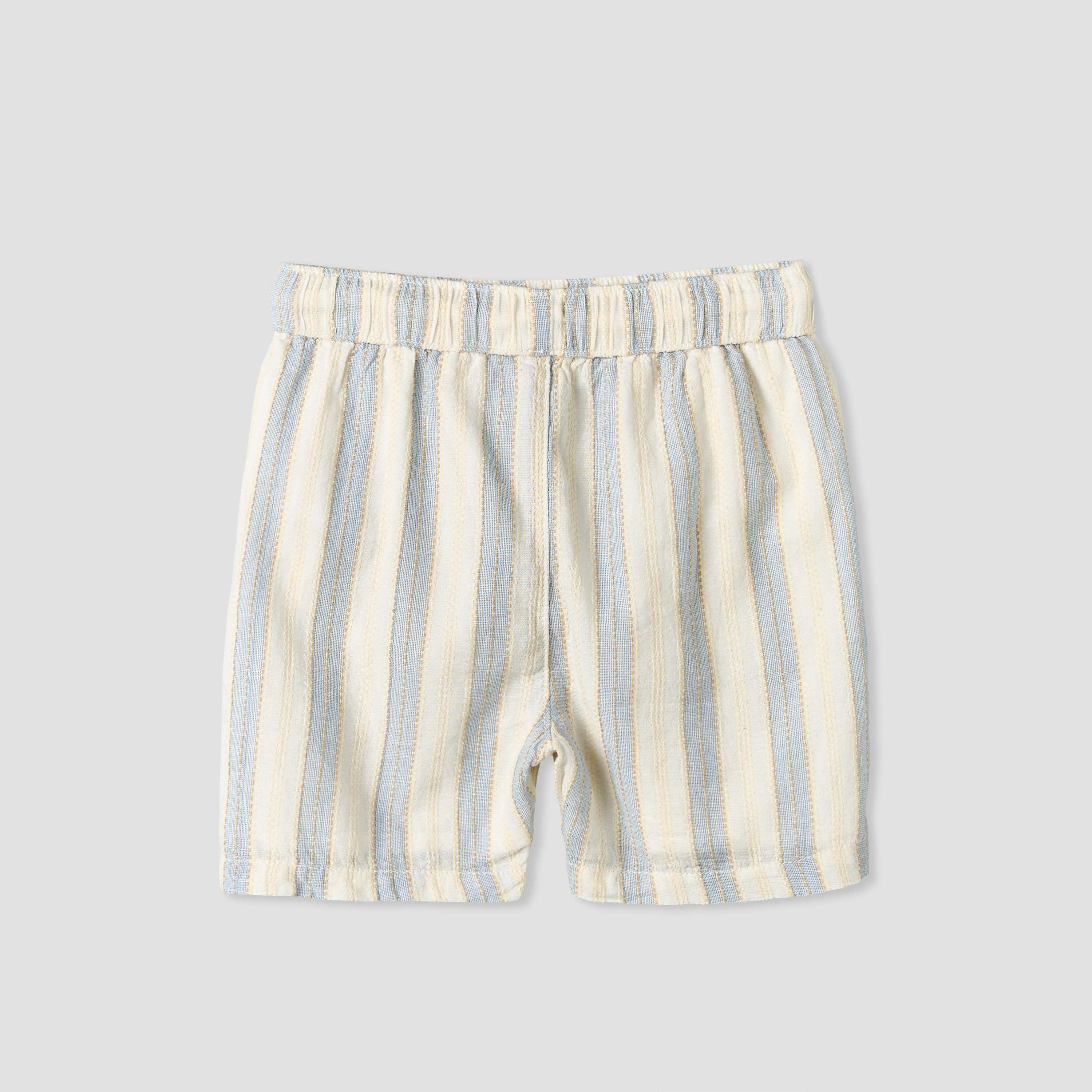 Giggles Collared Short Sleeves Shirt and Shorts Set with Stripes-baby-boys-clothing-setsandcoords-image-6