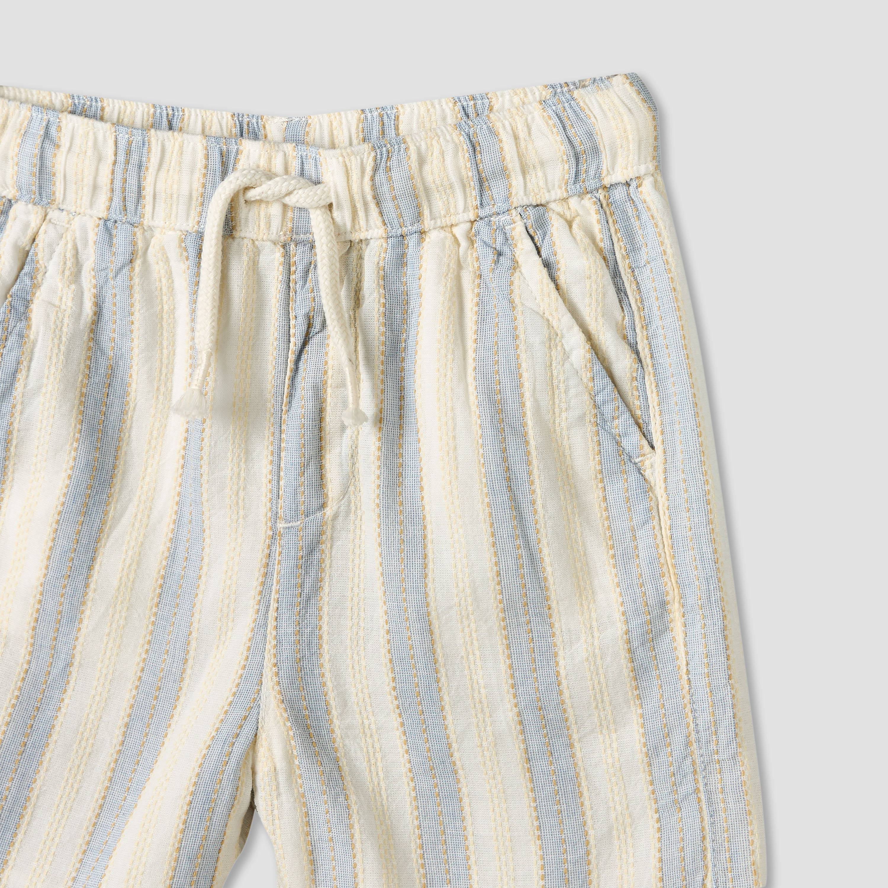 Giggles Collared Short Sleeves Shirt and Shorts Set with Stripes-baby-boys-clothing-setsandcoords-image-7