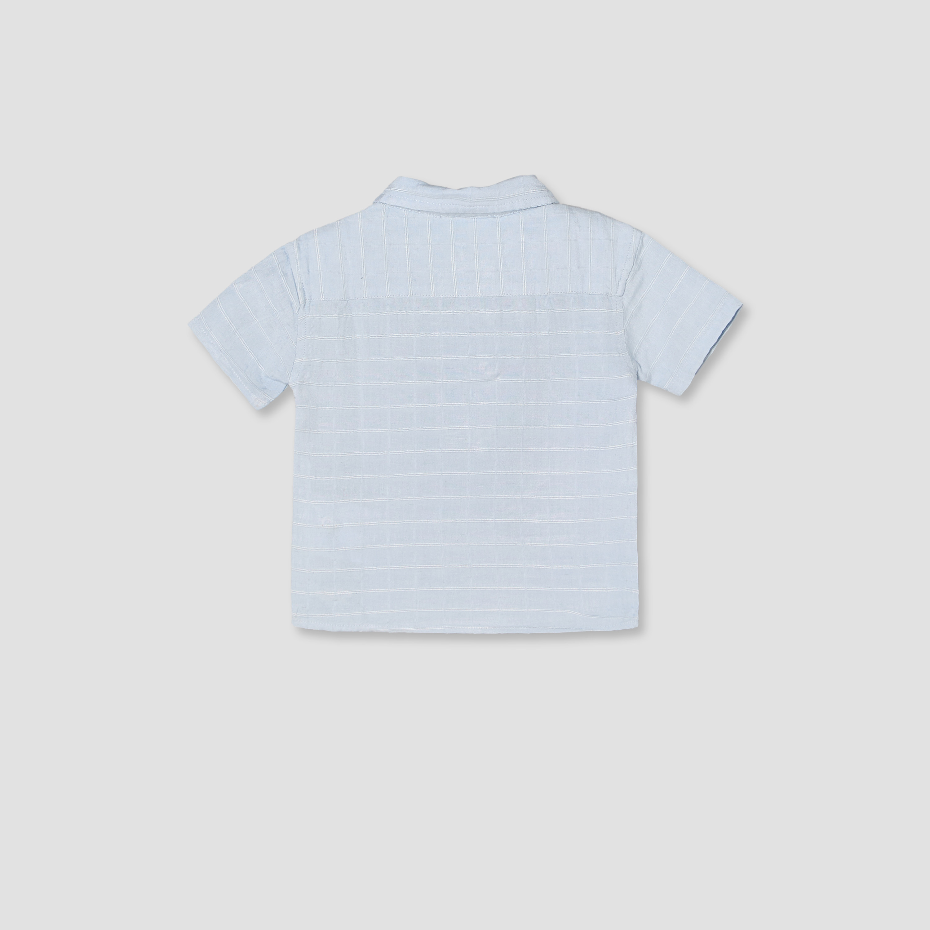 Giggles Collared Short Sleeves T-shirt and Shorts Set with Striped Design-baby-boys-clothing-setsandcoords-image-5