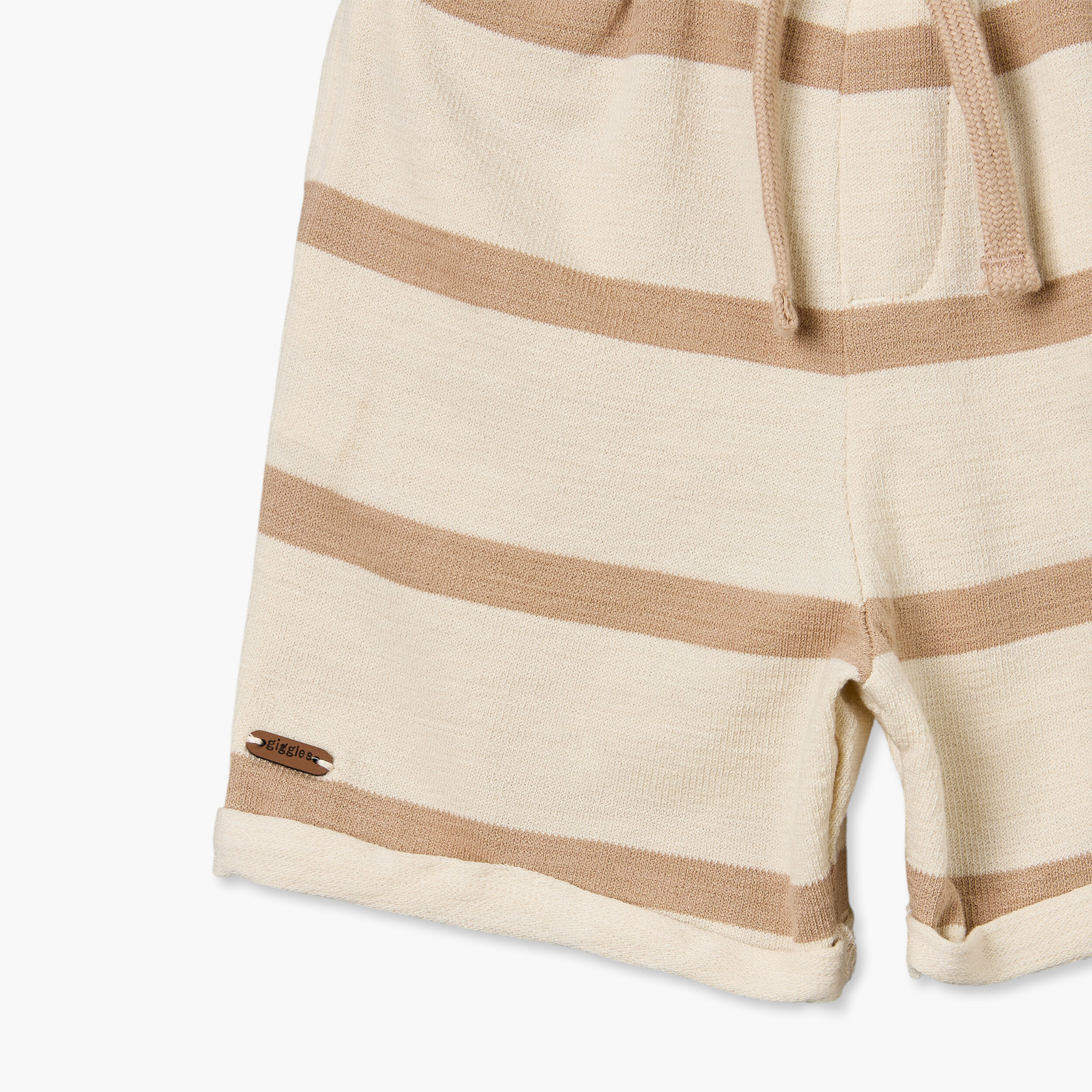 Giggles Henley Neck Short Sleeves T-shirt and Shorts Set with Stripes-baby-boys-clothing-setsandcoords-image-19