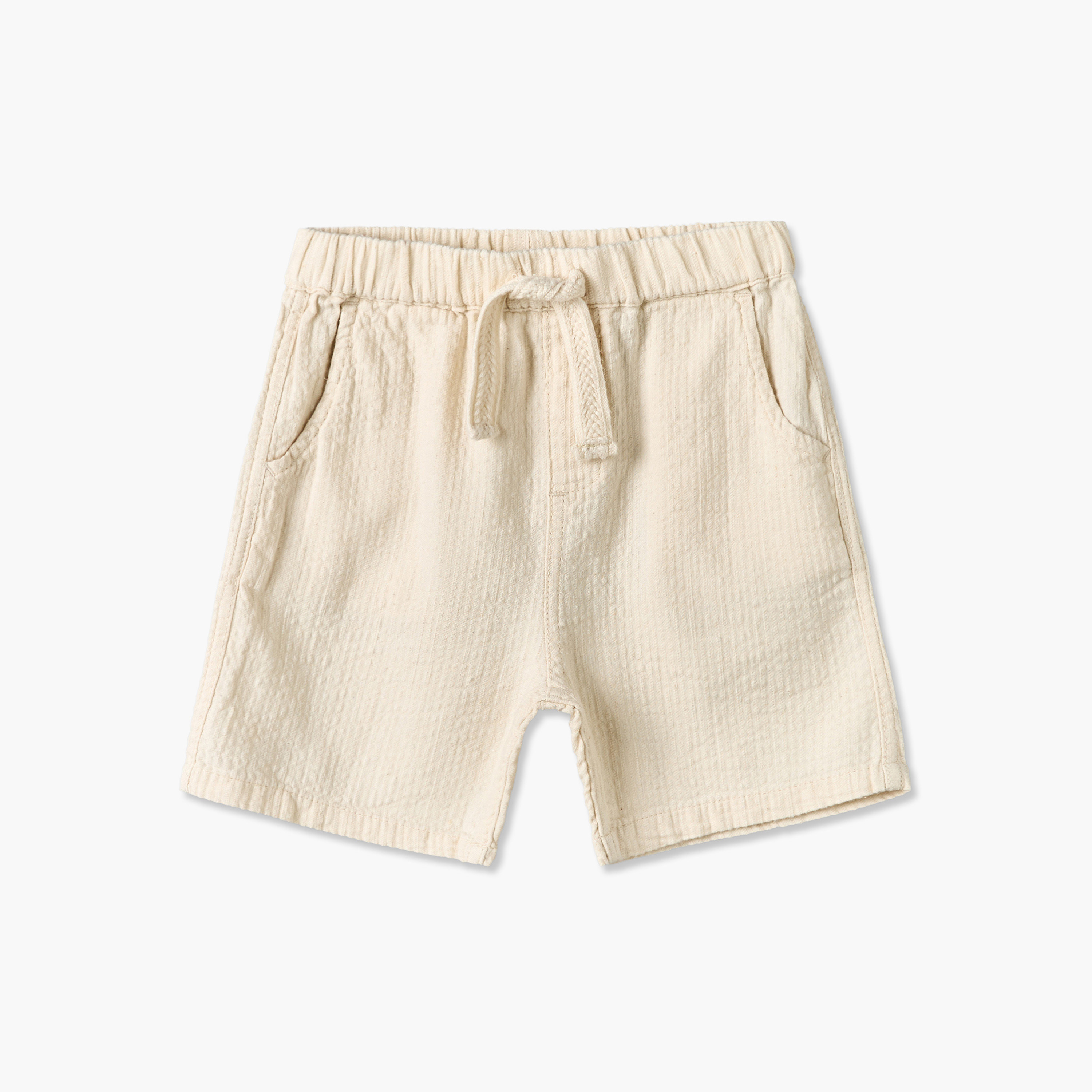 طقم قميص بياقة وأكمام قصيرة وجيب على الصدر وشورت من جيجلز-baby-boys-clothing-setsandcoords-image-4