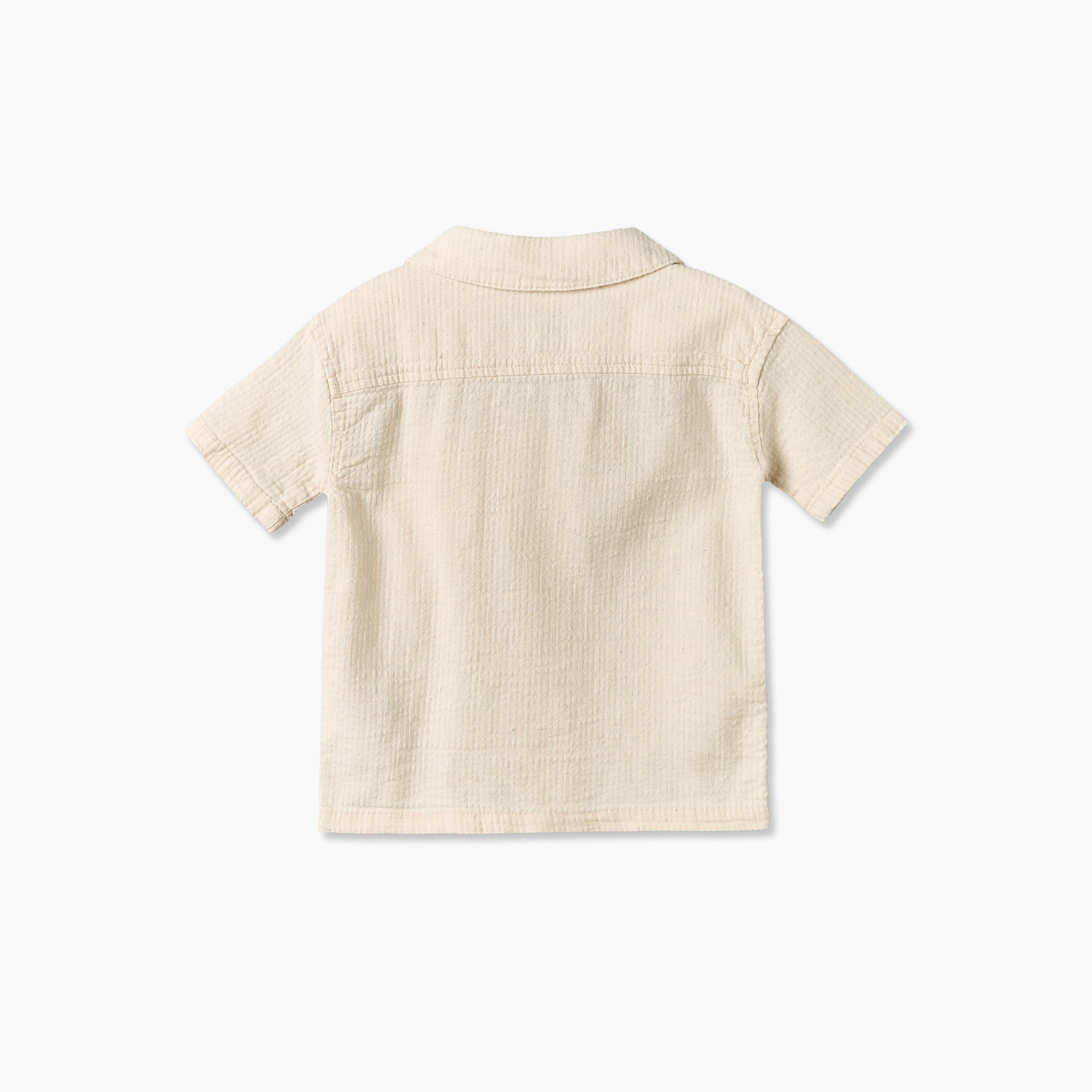 طقم قميص بياقة وأكمام قصيرة وجيب على الصدر وشورت من جيجلز-baby-boys-clothing-setsandcoords-image-5