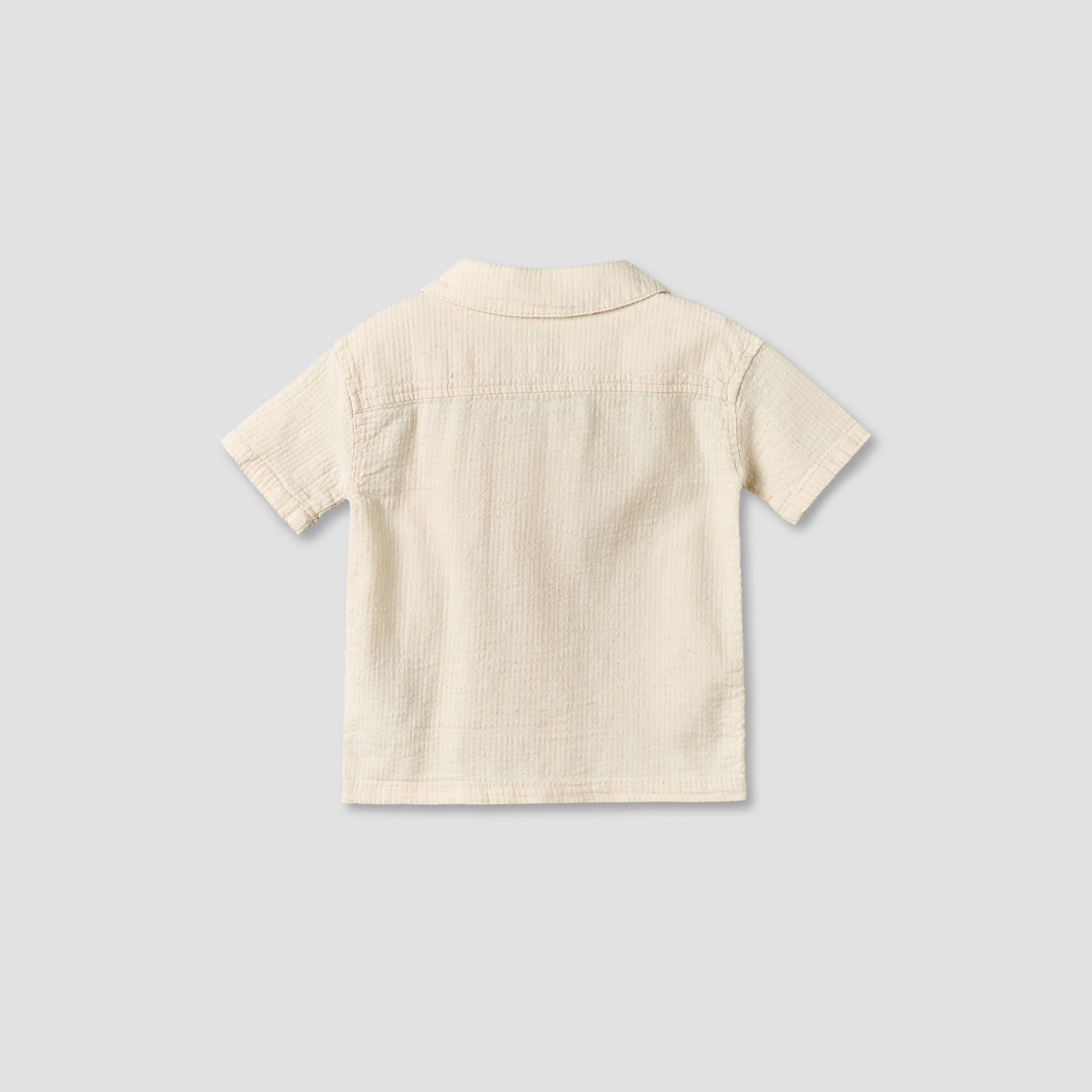 Giggles Collared Short Sleeves Shirt and Shorts Set with Textured Design-baby-boys-clothing-setsandcoords-image-4