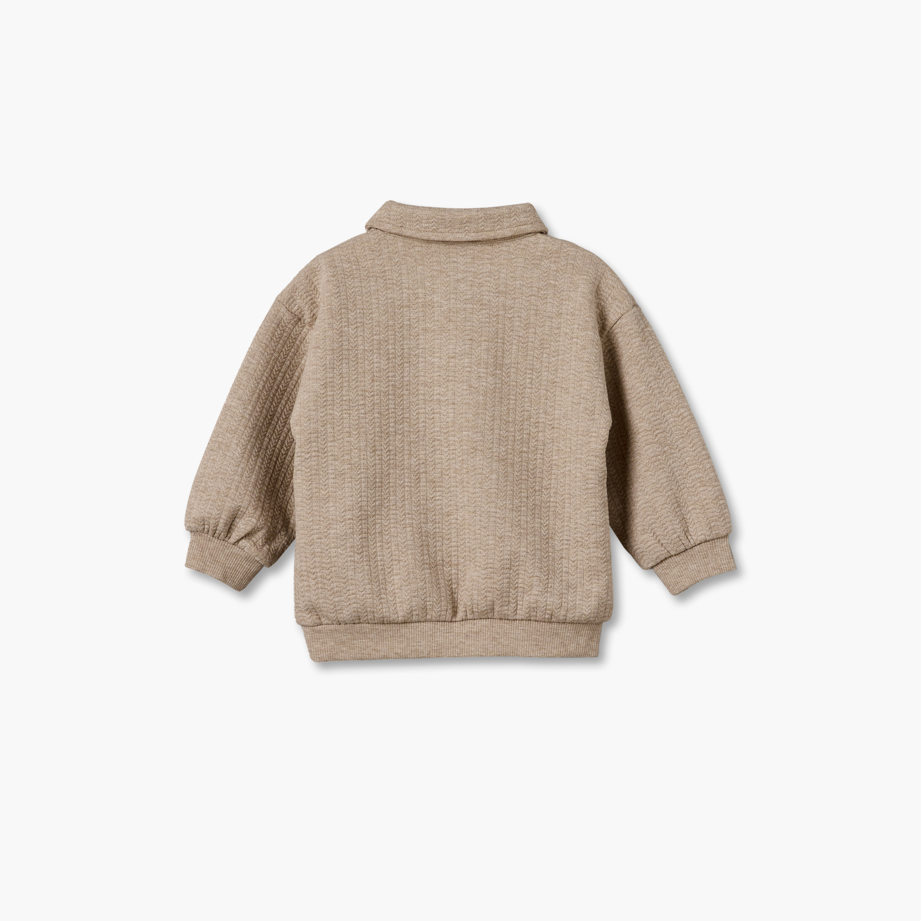 Giggles Collared Long Sleeves Sweatshirt and Joggers Set with Half Button Placket-baby-boys-clothing-setsandcoords-image-4