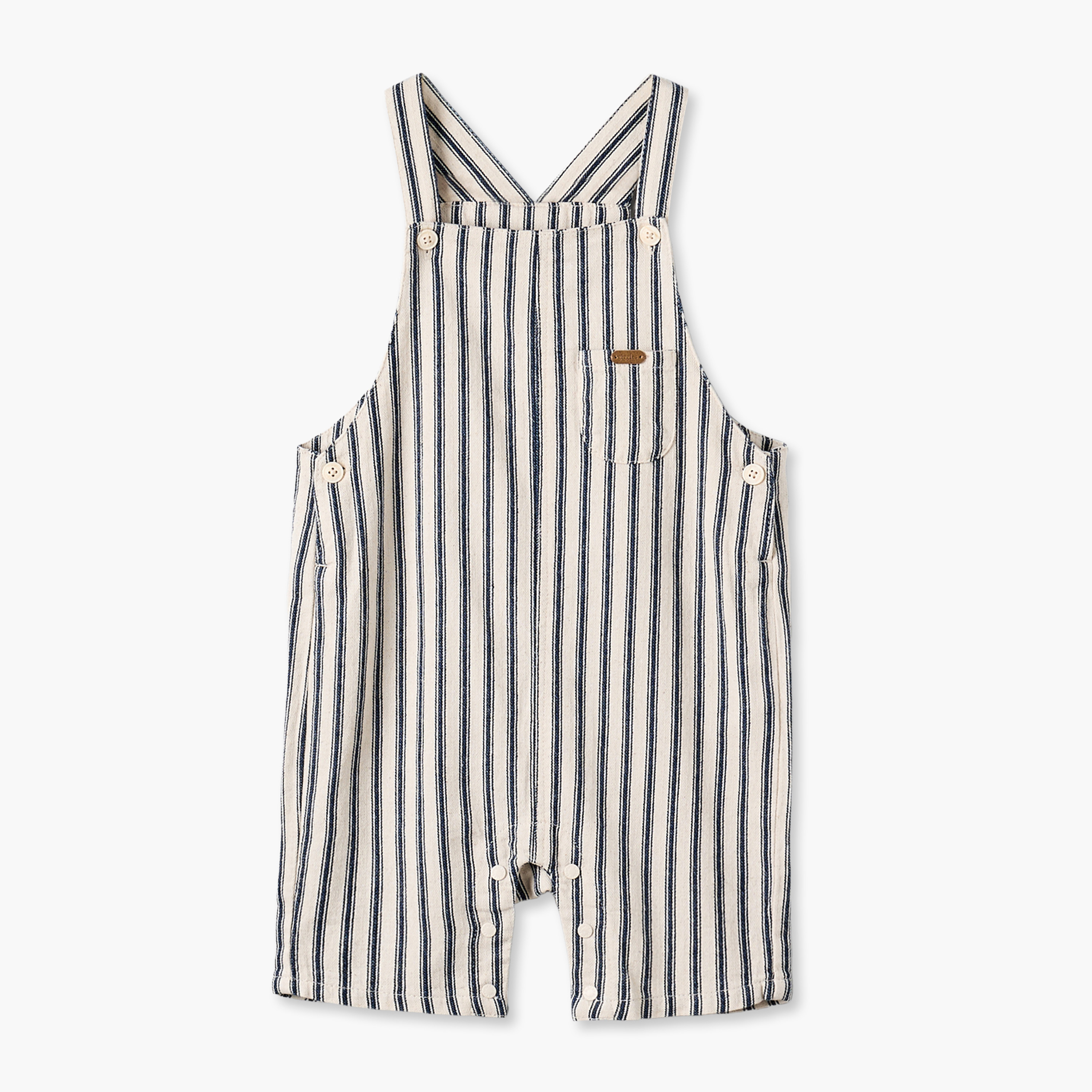 Giggles Crew Neck Short Sleeves T-shirt and Dungarees Set with Stripes-baby-boys-clothing-setsandcoords-image-5