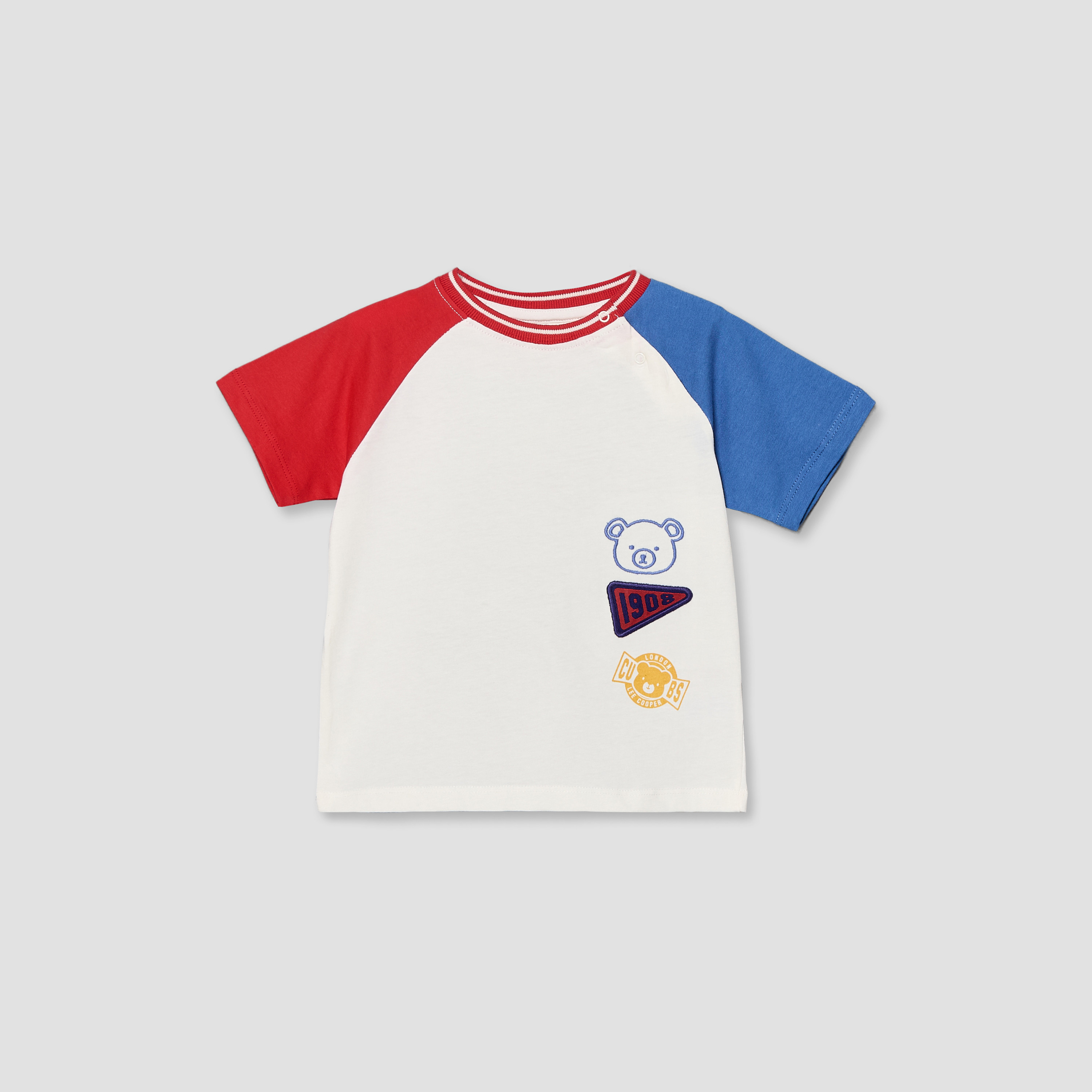 Lee Cooper Crew Neck Short Sleeves T-shirt with Embroidery-baby-boys-clothing-tshirtsandpolos-image-1