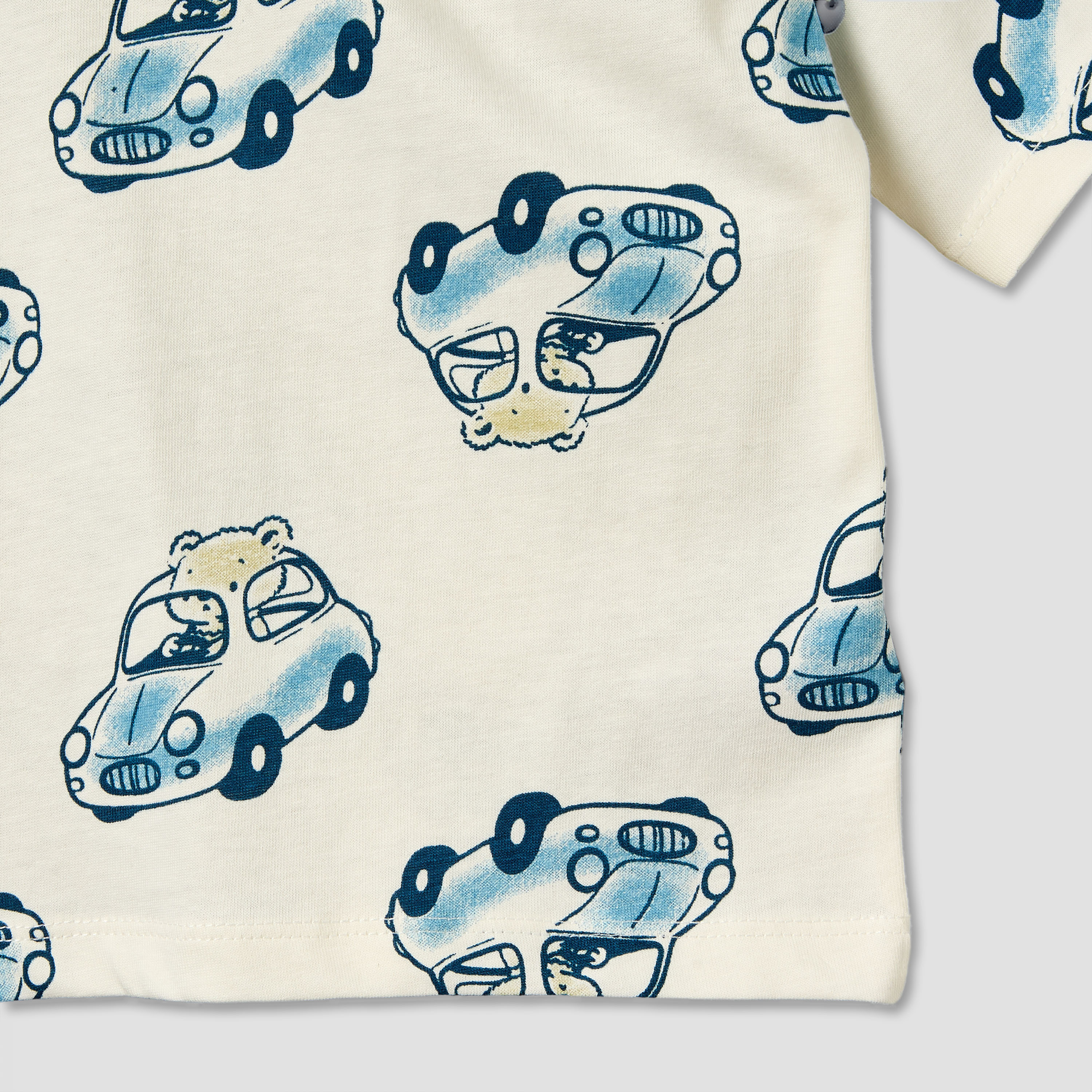 Lee Cooper Crew Neck Short Sleeves T-shirt with Car Print-baby-boys-clothing-tshirtsandpolos-image-5