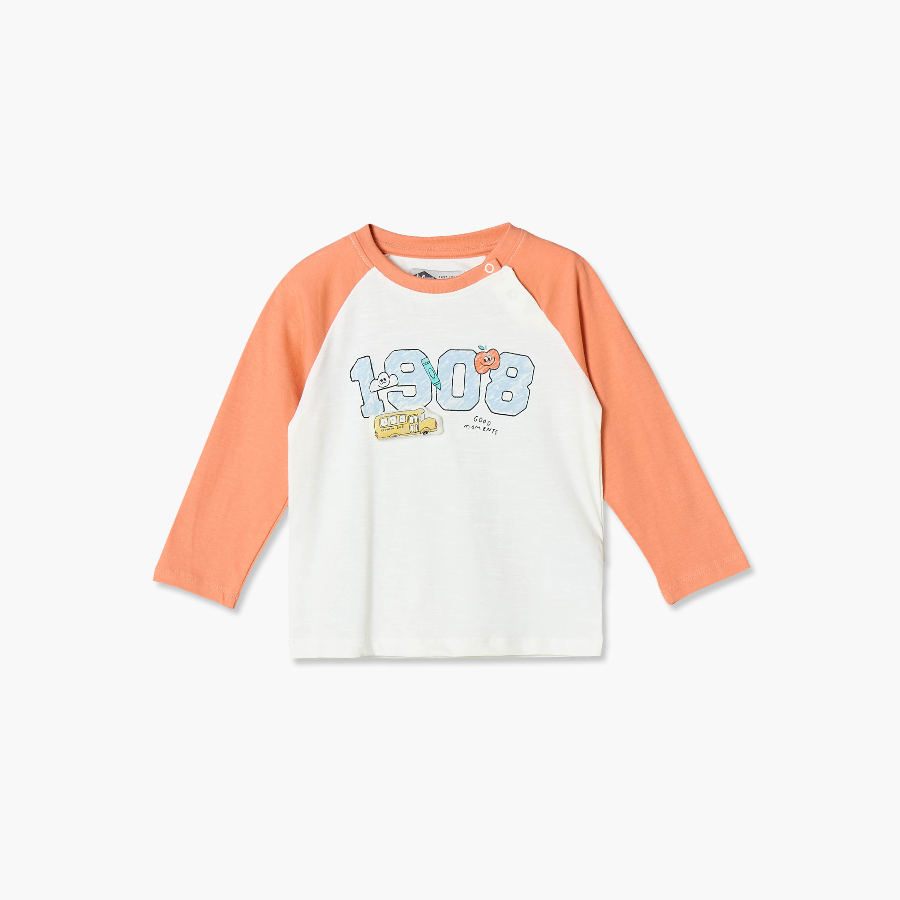 Lee Cooper Crew Neck Long Sleeves T-shirt with Print-baby-boys-clothing-tshirtsandpolos-image-1