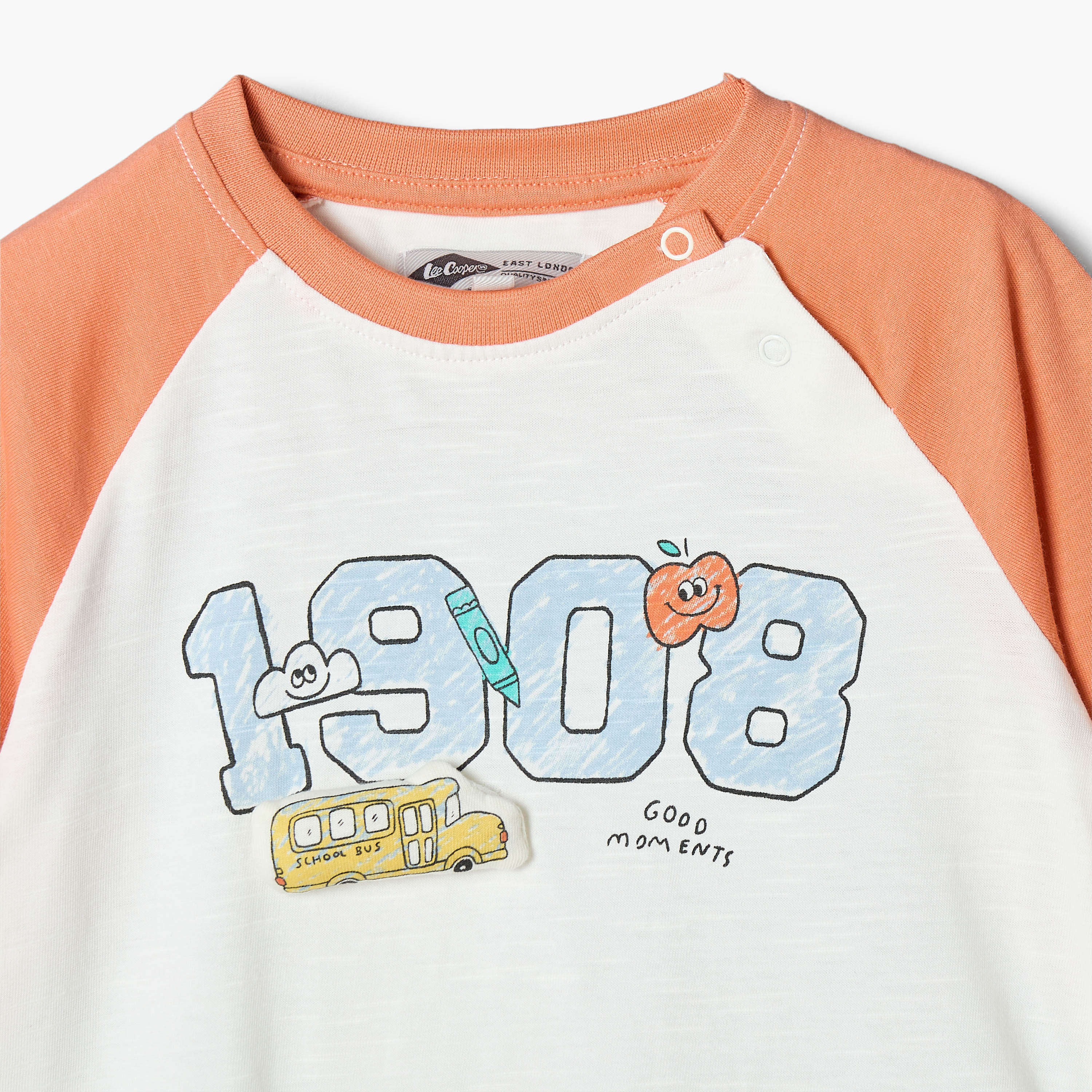 Lee Cooper Crew Neck Long Sleeves T-shirt with Print-baby-boys-clothing-tshirtsandpolos-image-3