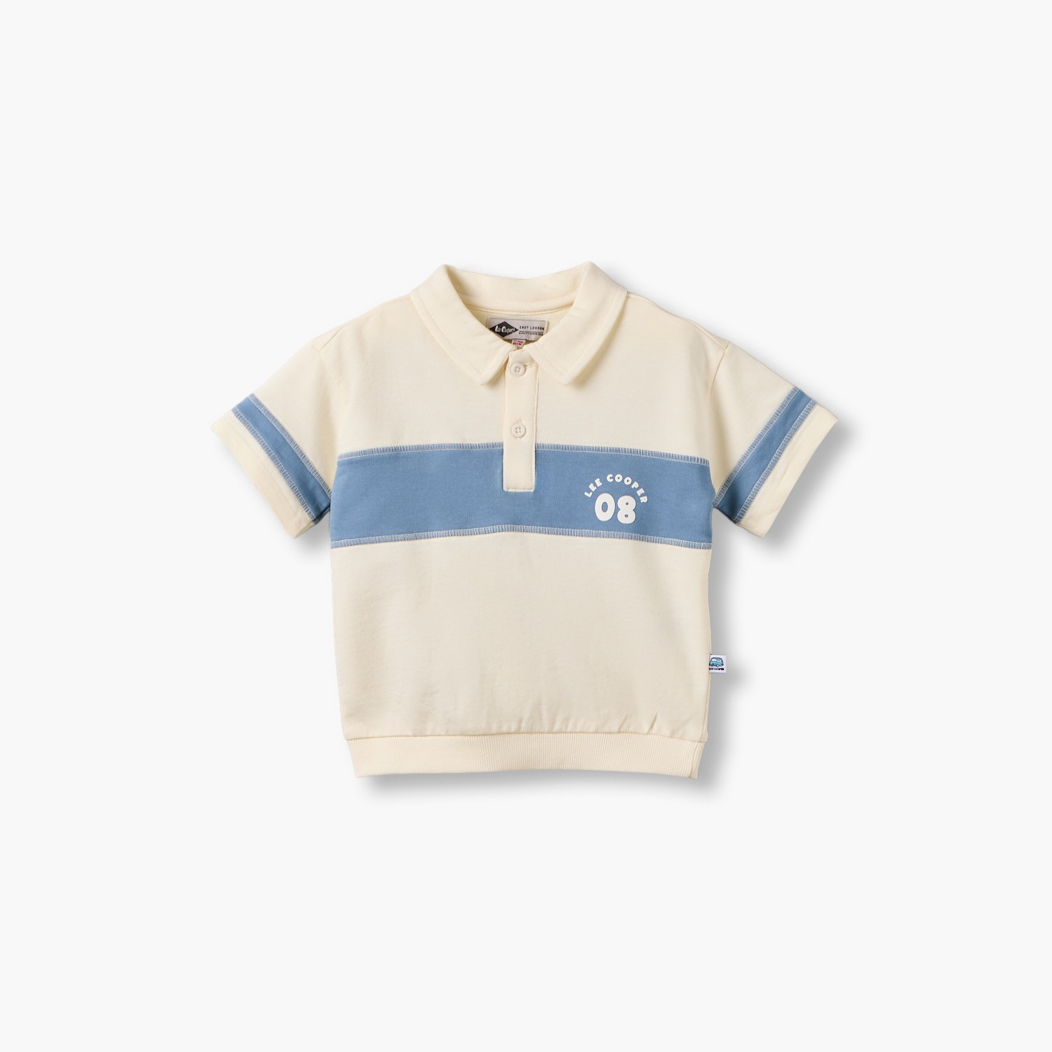 Lee Cooper Collared Short Sleeves T-shirt with Print-baby-boys-clothing-tshirtsandpolos-image-2