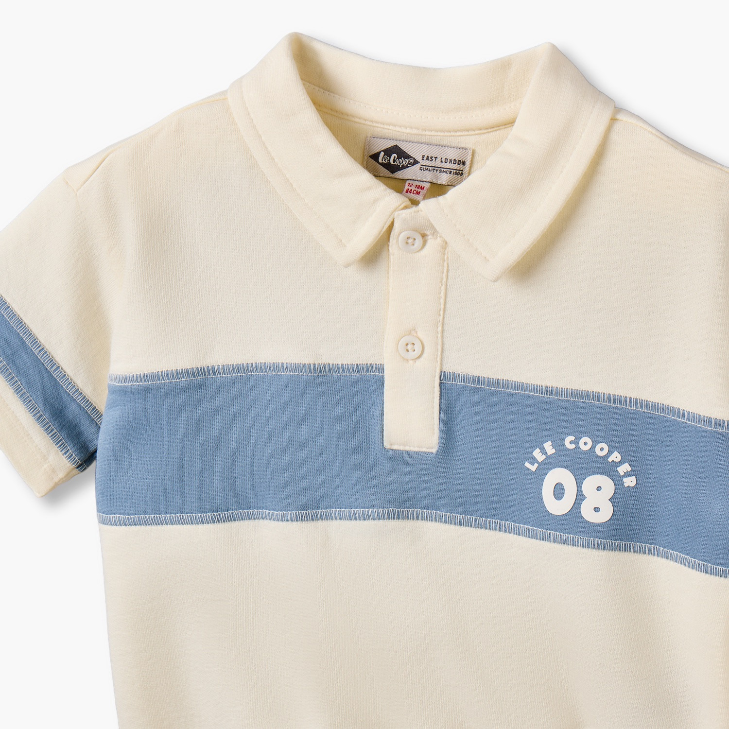 Lee Cooper Collared Short Sleeves T-shirt with Print-baby-boys-clothing-tshirtsandpolos-image-4