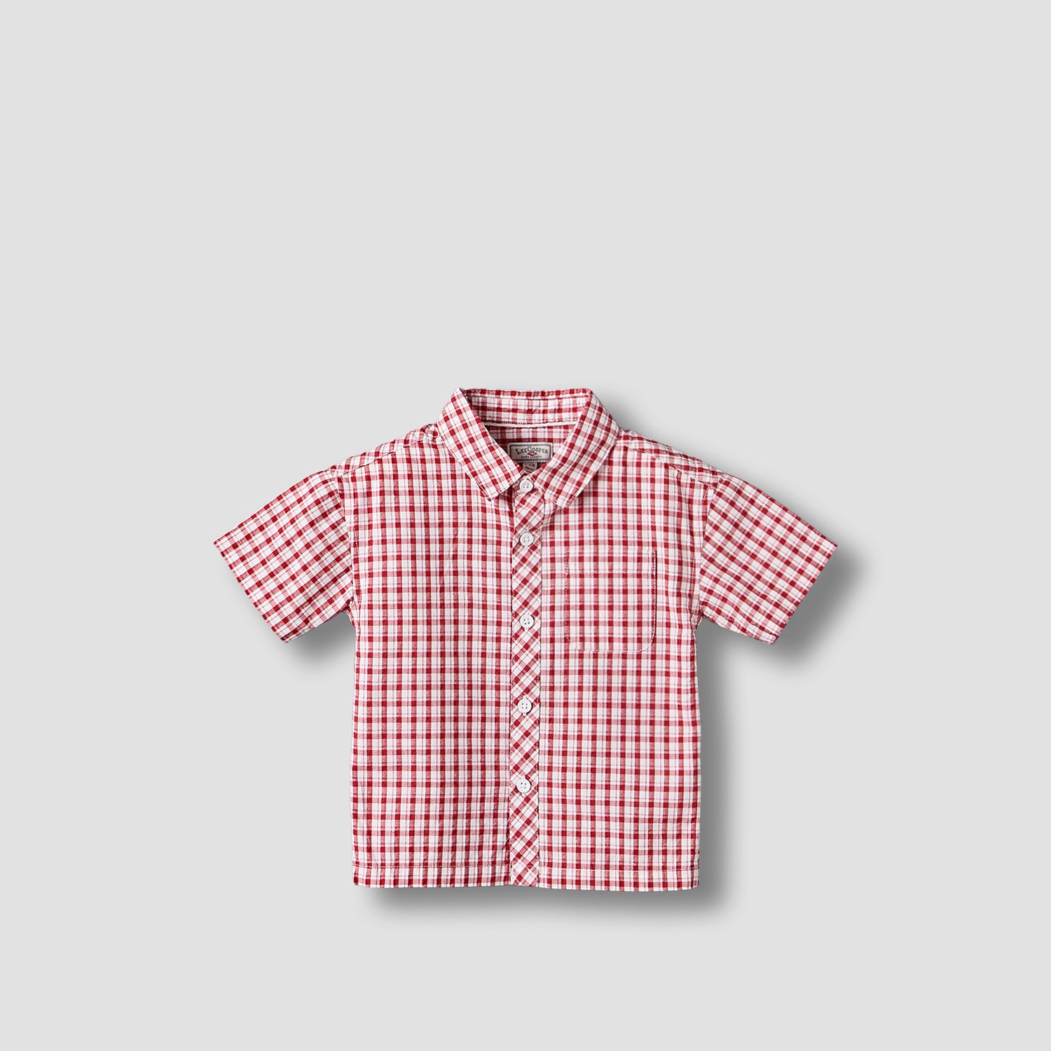 Lee Cooper Collared Short Sleeves Shirt with Checks-baby-boys-clothing-tshirtsandpolos-image-1