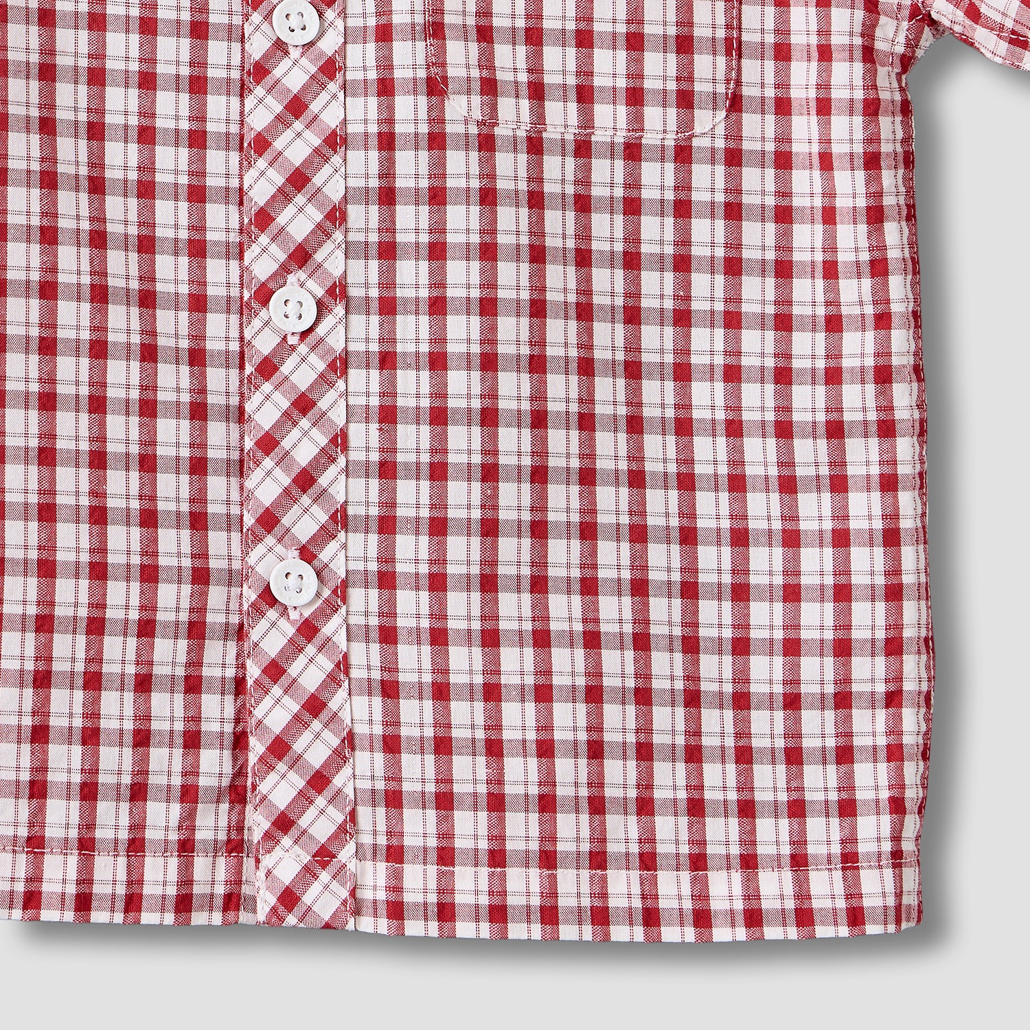 Lee Cooper Collared Short Sleeves Shirt with Checks-baby-boys-clothing-tshirtsandpolos-image-4