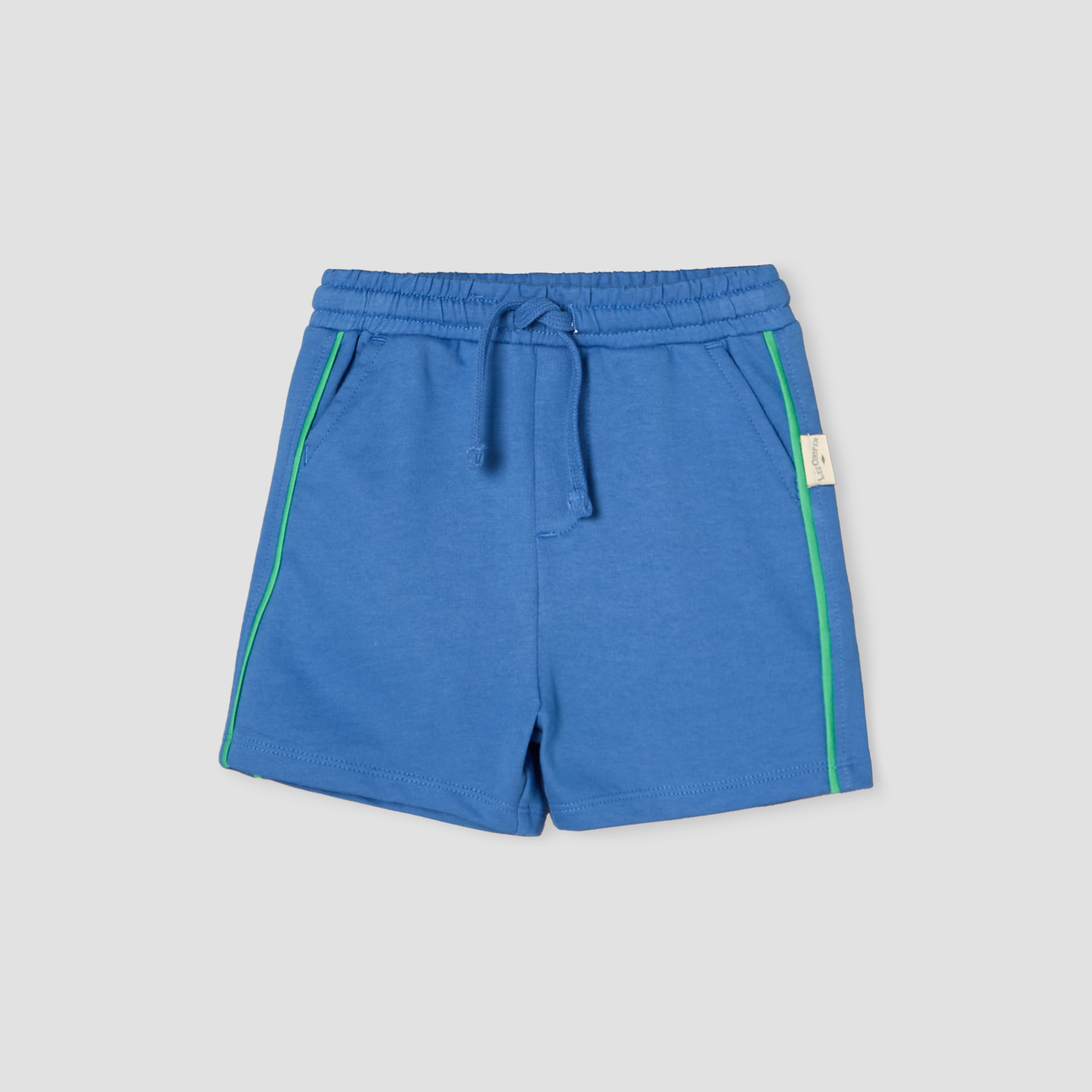 طقم تيشيرت بياقة دائرية وأكمام قصيرة مع شورت بطبعة دب تيدي من لي كوبر-baby-boys-clothing-setsandcoords-image-3