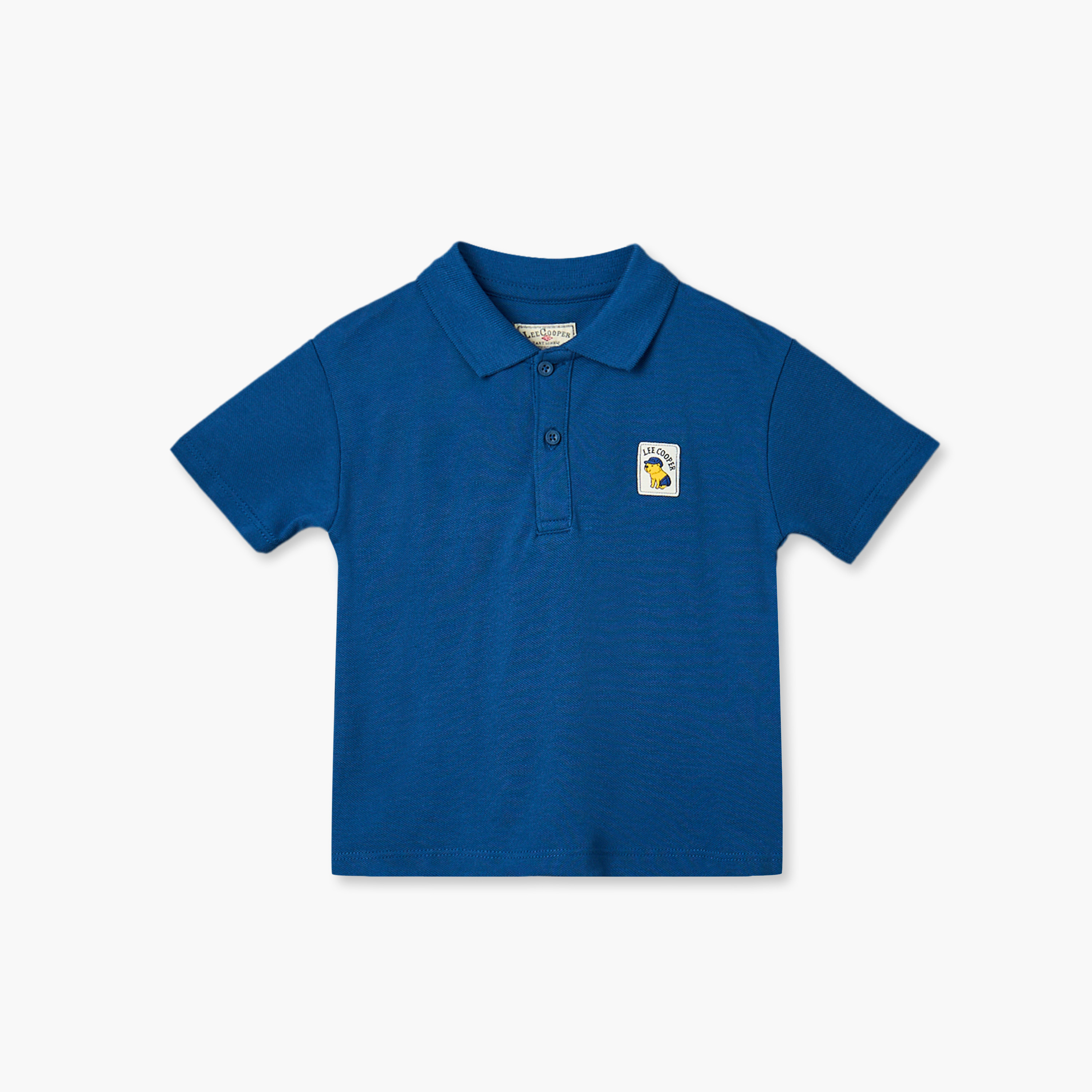 Lee Cooper Collared Short Sleeves Polo T-shirt and Denim Shorts Set with Applique-baby-boys-clothing-setsandcoords-image-3