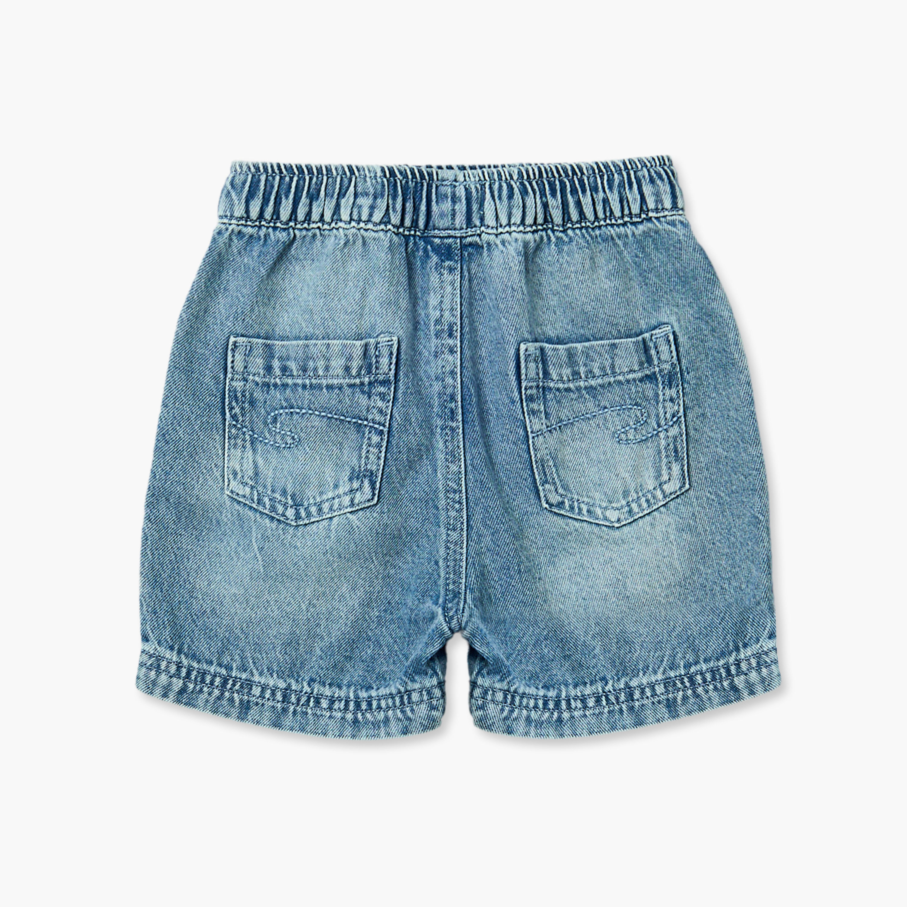 Lee Cooper Collared Short Sleeves Polo T-shirt and Denim Shorts Set with Applique-baby-boys-clothing-setsandcoords-image-6