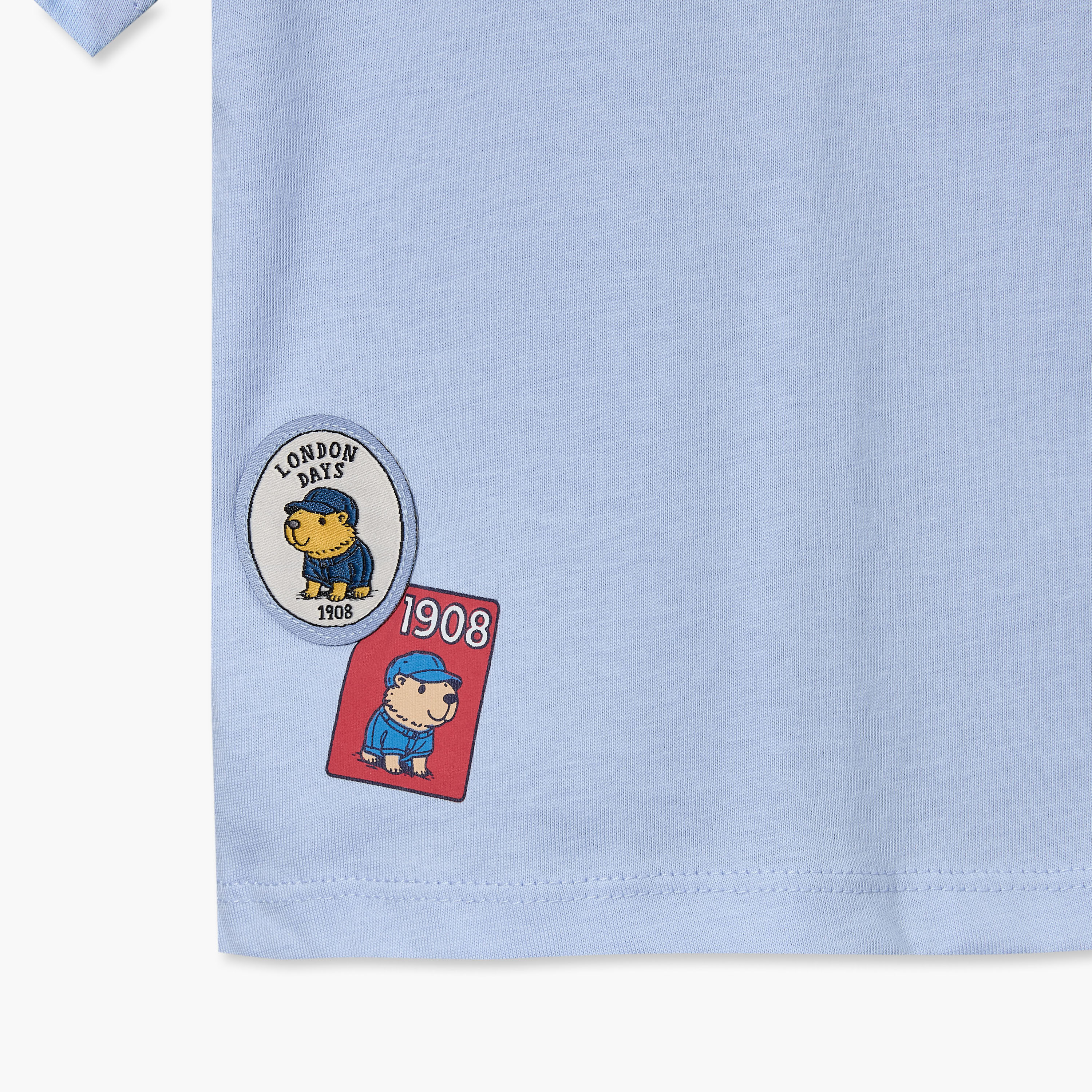 طقم شورت وتيشيرت مزين بياقة مستديرة وأكمام قصيرة من لي كوبر-baby-boys-clothing-setsandcoords-image-7