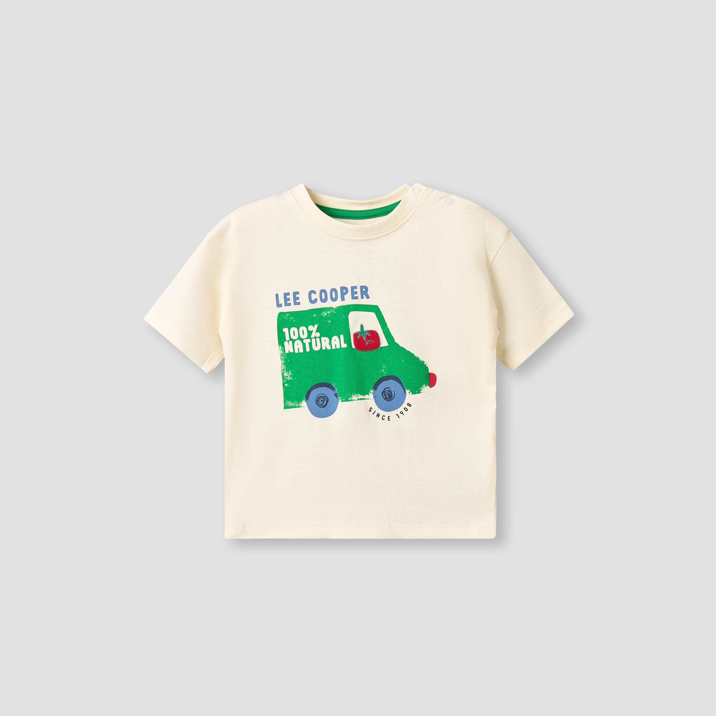 Lee Cooper Crew Neck Short Sleeves T-shirt and Shorts Set with Graphic Print-baby-boys-clothing-setsandcoords-image-2