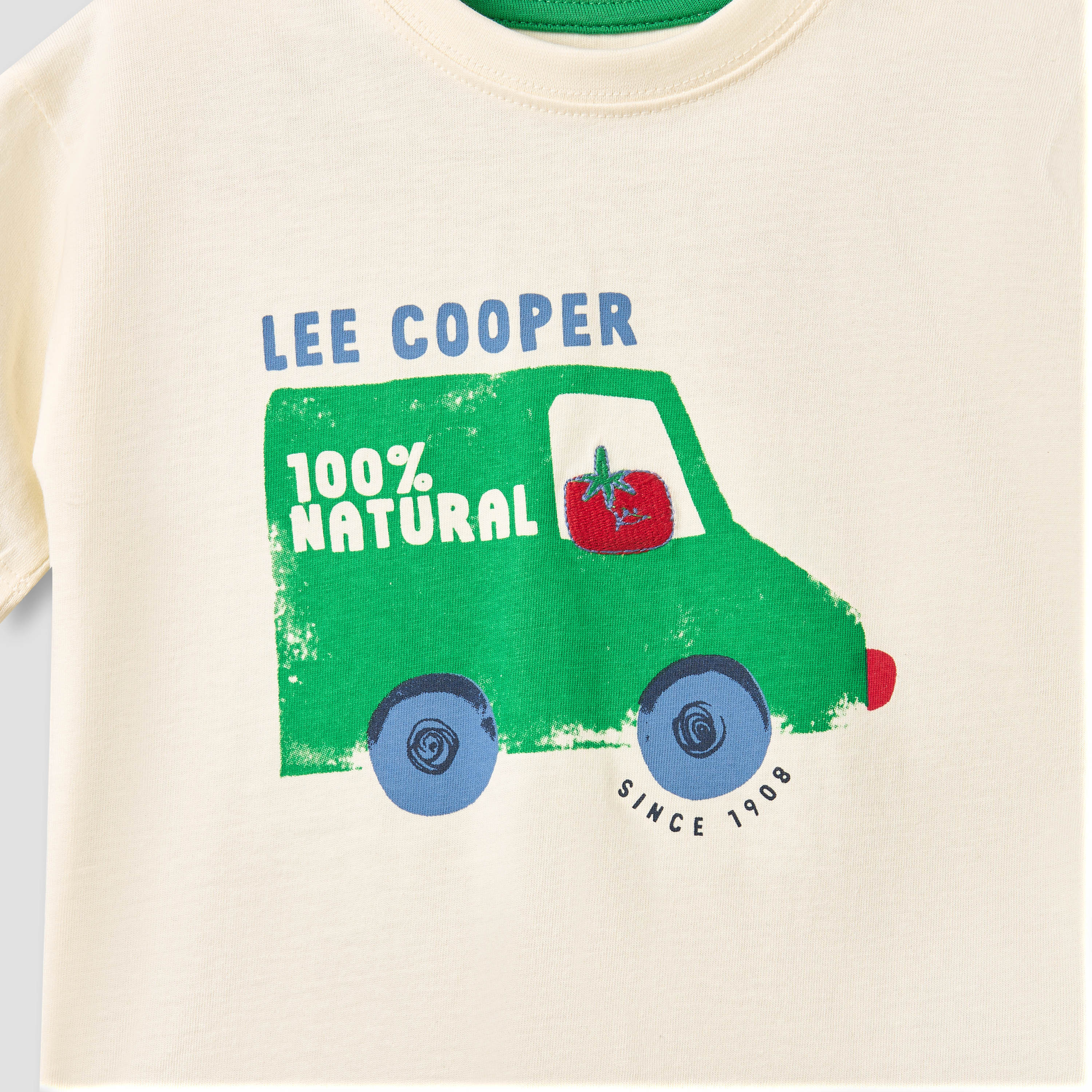 Lee Cooper Crew Neck Short Sleeves T-shirt and Shorts Set with Graphic Print-baby-boys-clothing-setsandcoords-image-6
