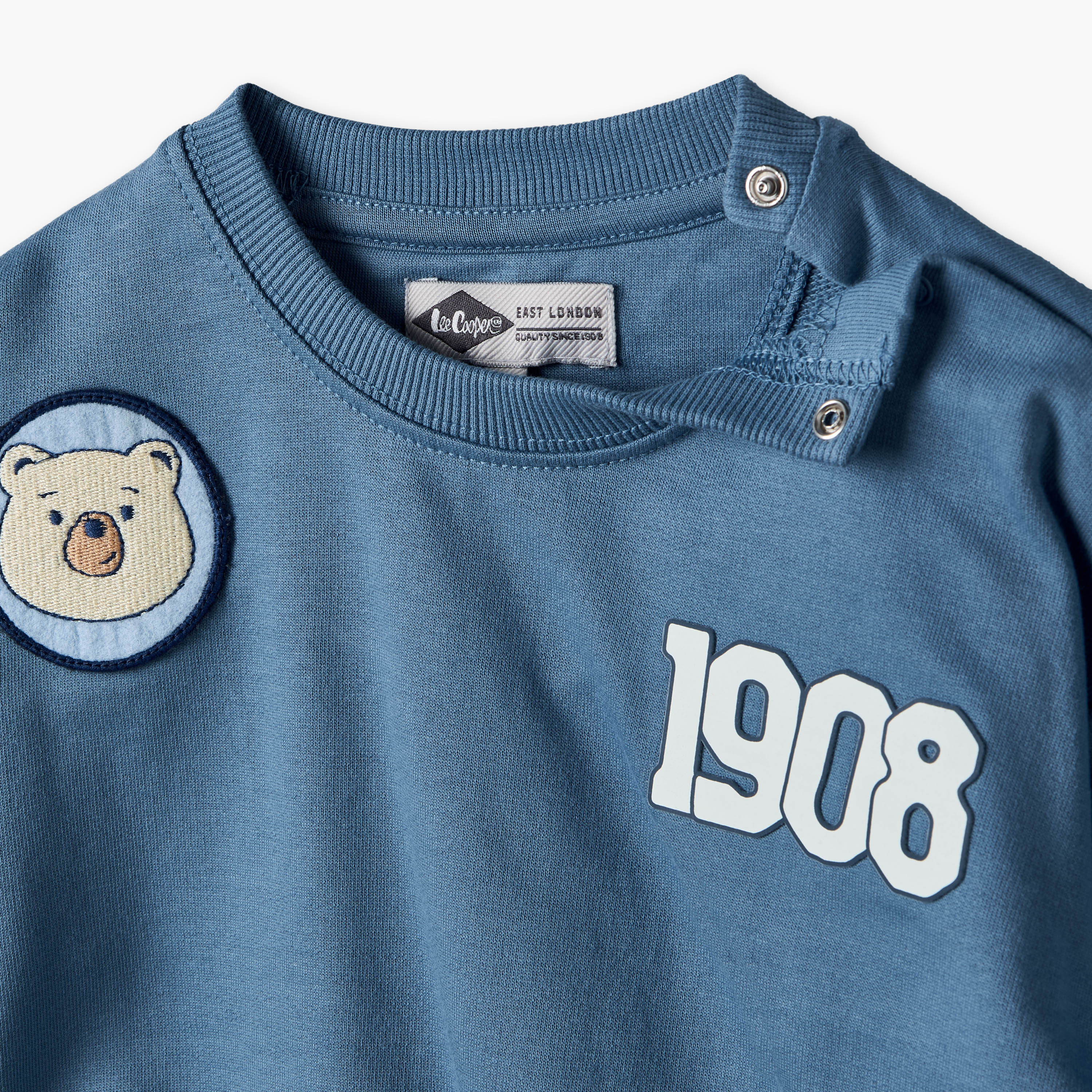 Lee Cooper Crew Neck Long Sleeves Sweatshirt and Joggers Set with Bear Applique-baby-boys-clothing-winterwear-setsandcoords-image-6