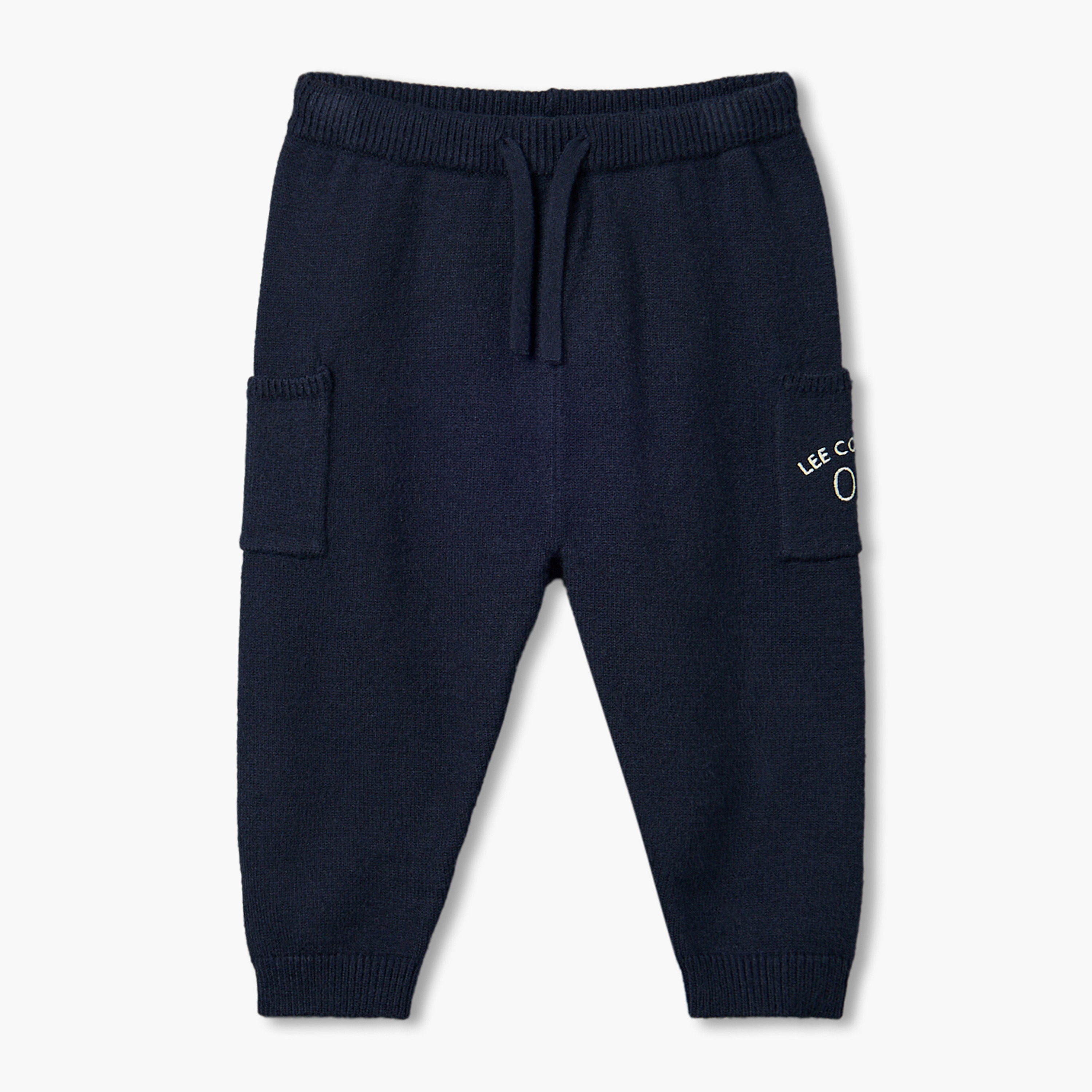 Lee Cooper Collared Long Sleeves Sweater and Joggers Set with Stripes-baby-boys-clothing-setsandcoords-image-4