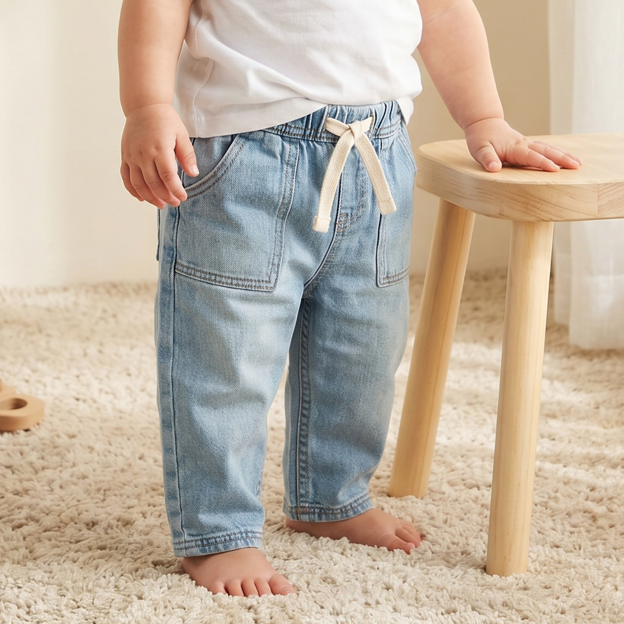 Lee Cooper Mid-Rise Jeans with Pockets-baby-boys-clothing-bottoms-jeans-image-1