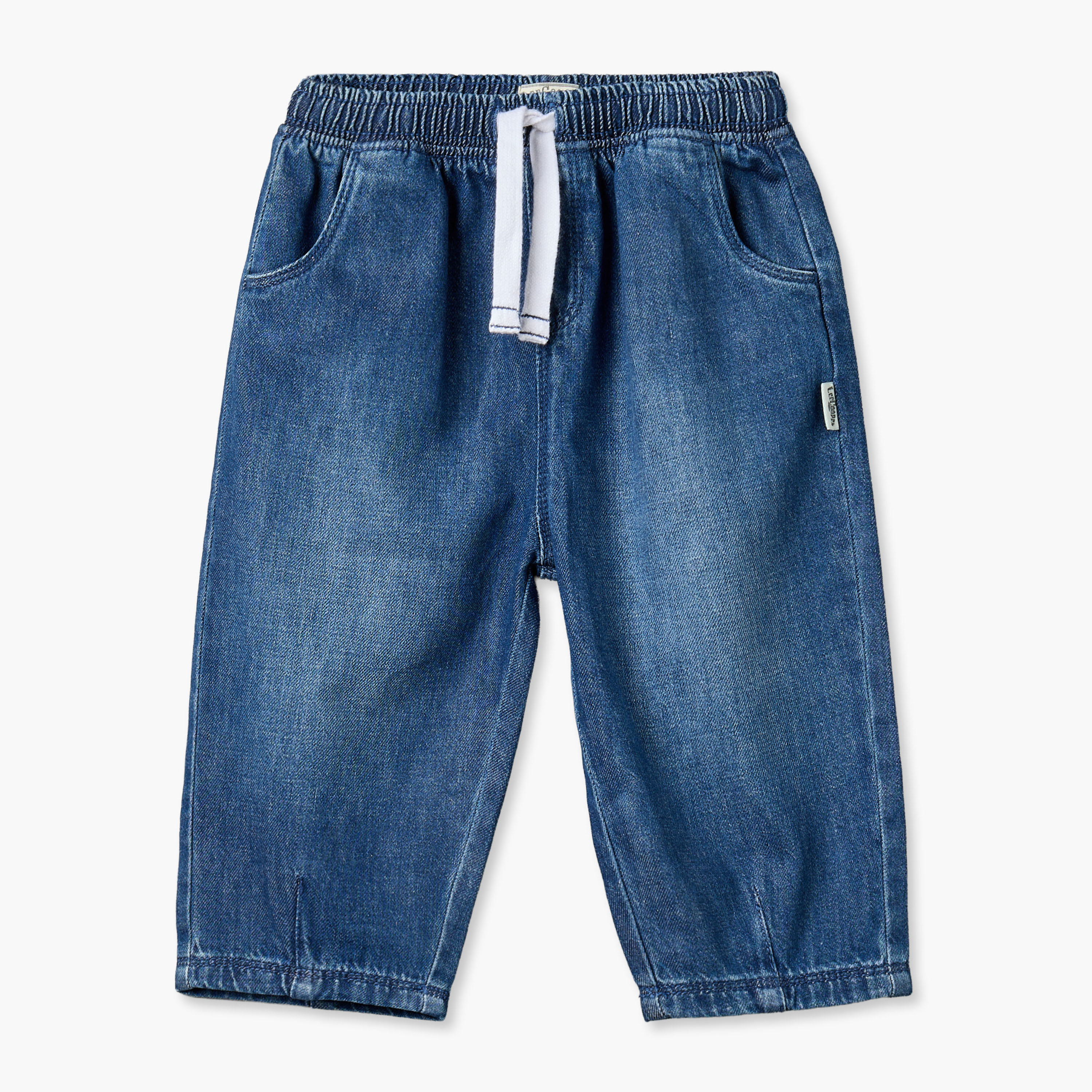 Lee Cooper Jeans with Elasticated Drawstring Waist-baby-boys-clothing-bottoms-jeans-image-2