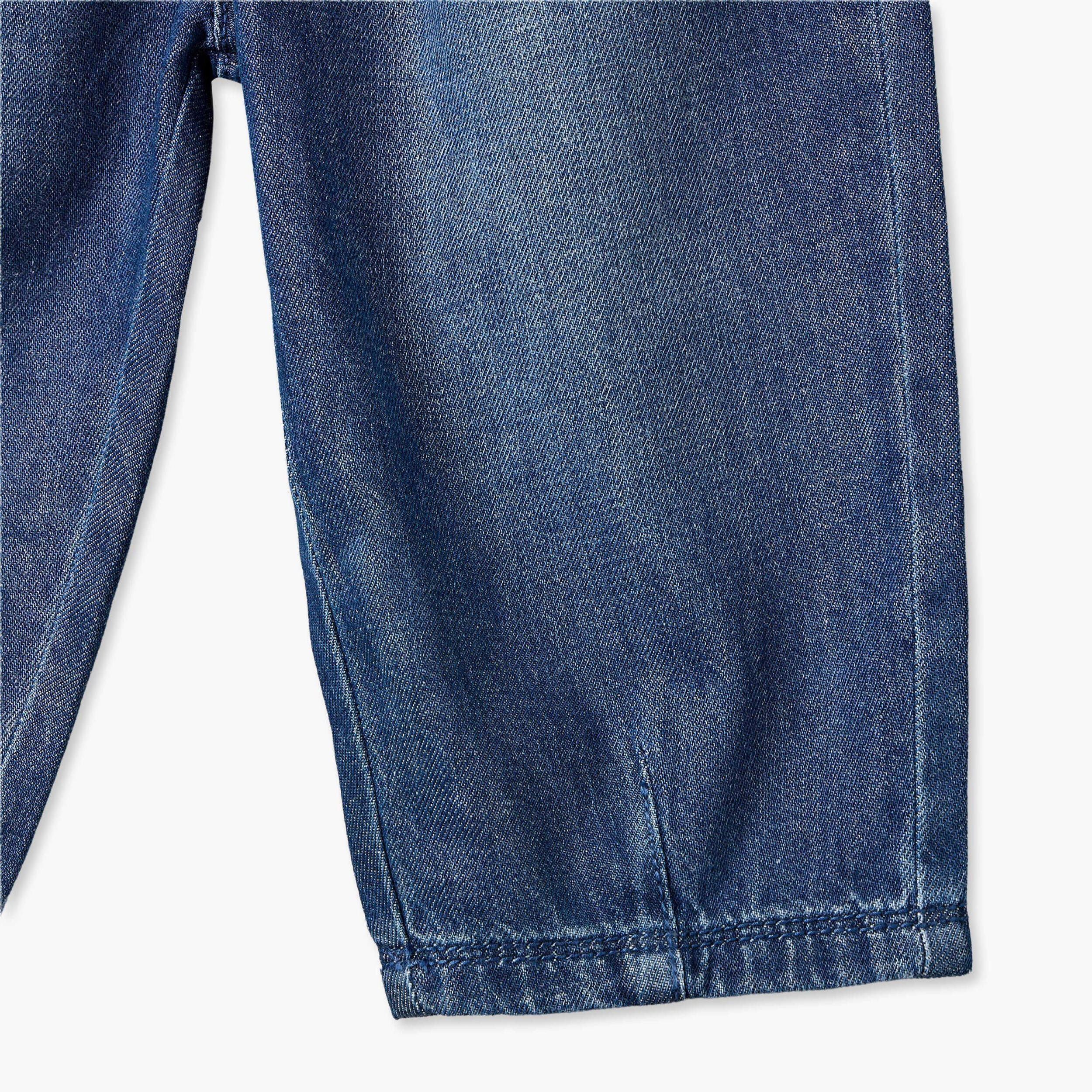 Lee Cooper Jeans with Elasticated Drawstring Waist-baby-boys-clothing-bottoms-jeans-image-5