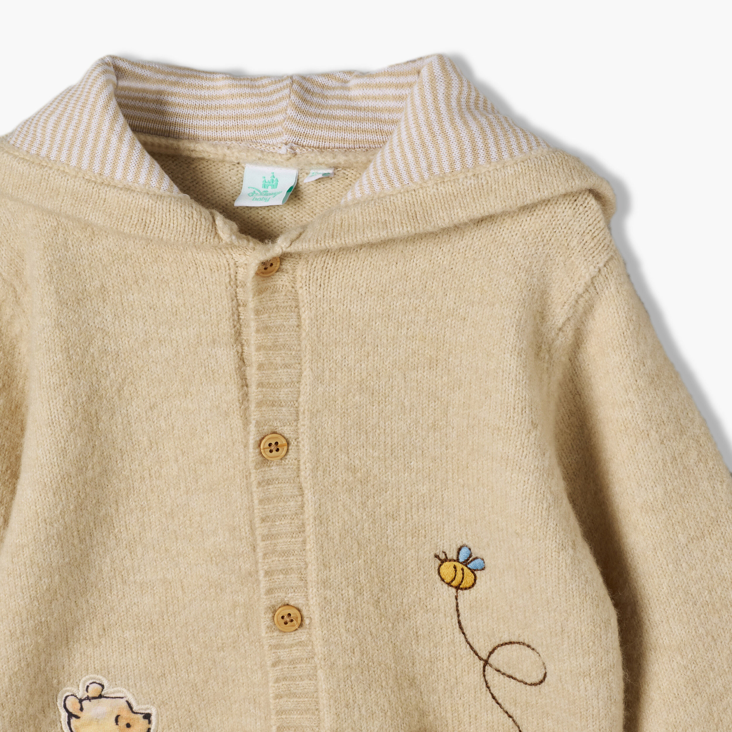 كارديجان بقبعة وتطريز ويني ذا بوه من ديزني-baby-boys-clothing-winterwear-jumpersandcardigans-image-5