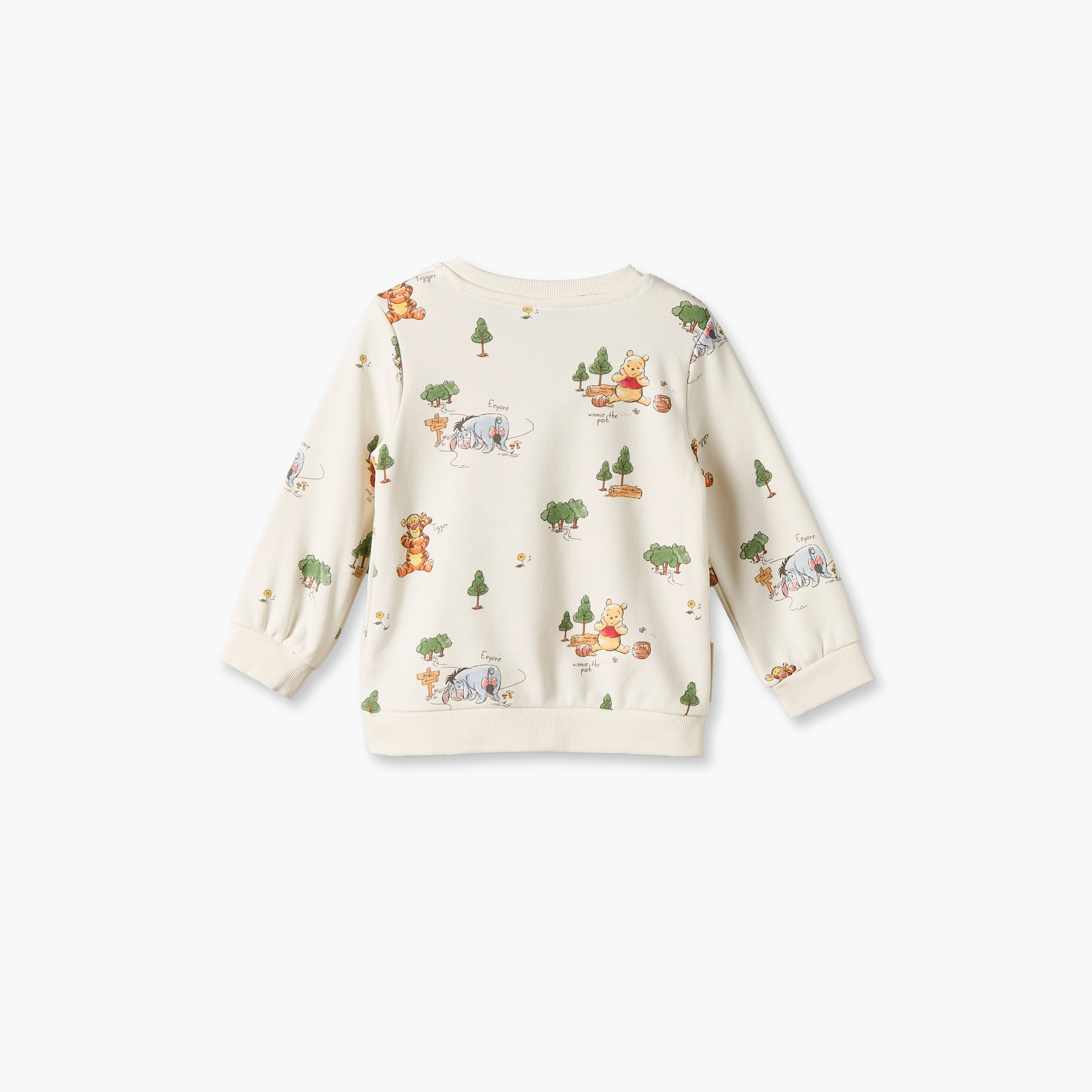 Disney Winnie the Pooh Print Sweatshirt with Long Sleeves-baby-boys-clothing-sweatshirts-image-2