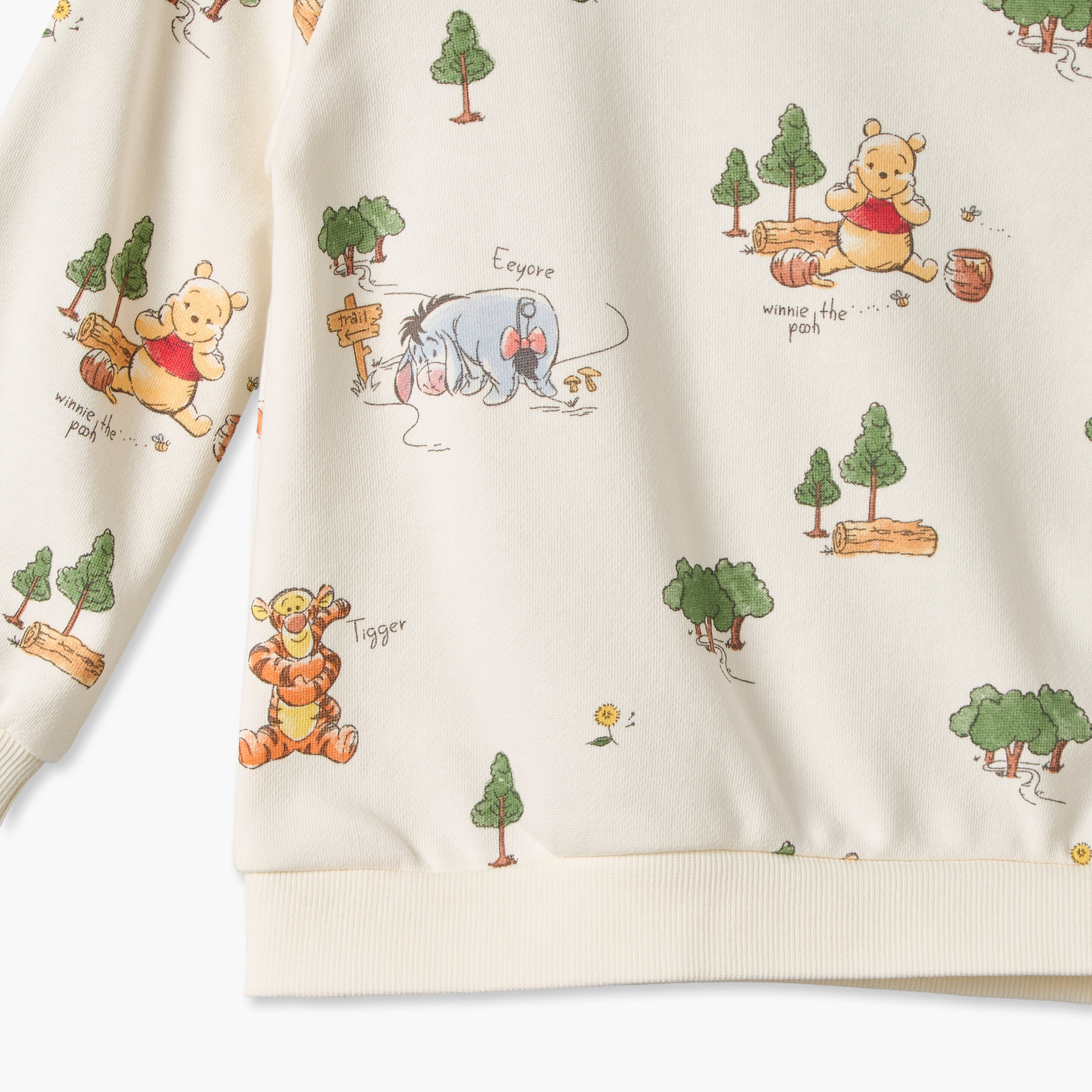 Disney Winnie the Pooh Print Sweatshirt with Long Sleeves-baby-boys-clothing-sweatshirts-image-4