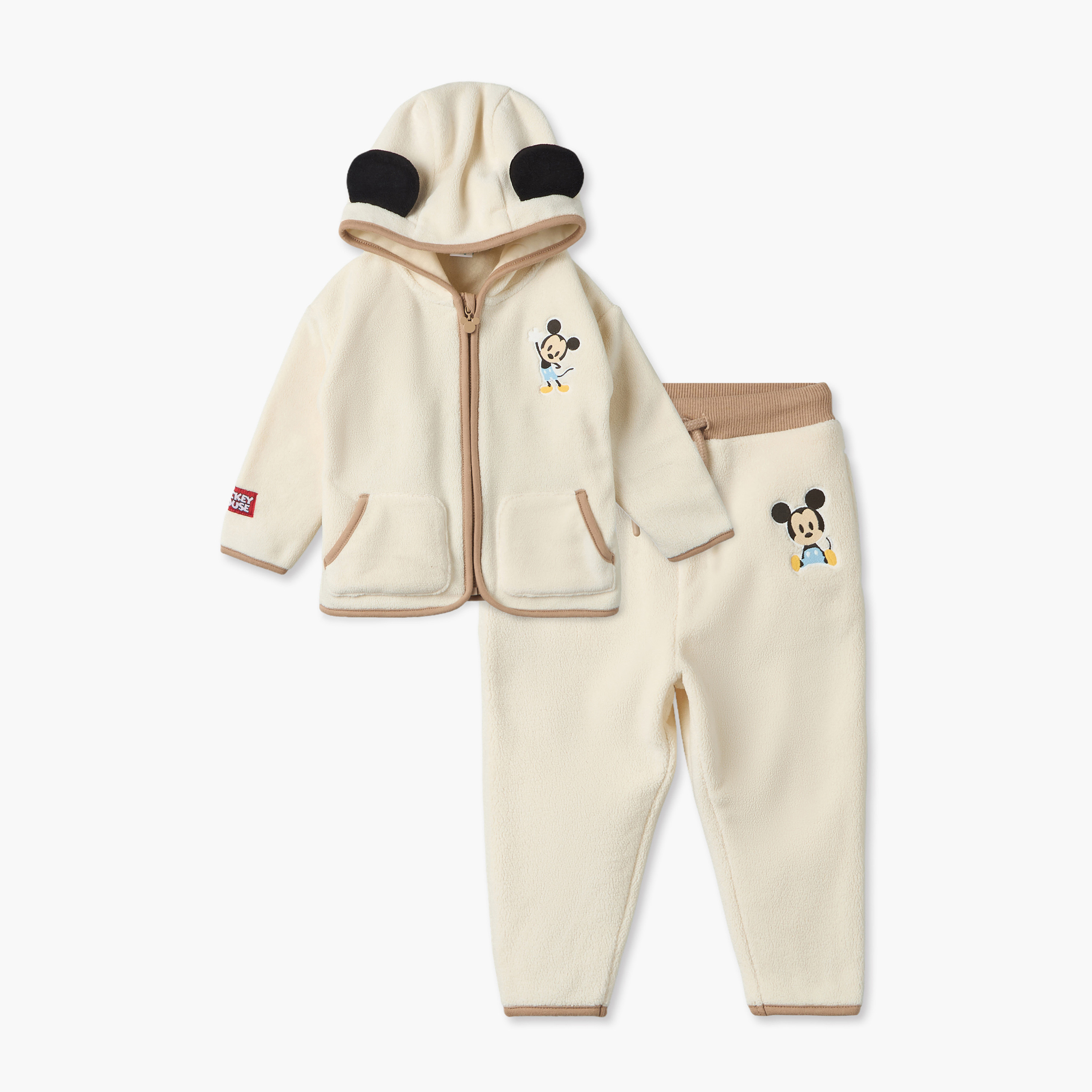 Disney Long Sleeves Hoodie and Pants Set with Mickey Mouse Print-baby-boys-clothing-setsandcoords-image-2