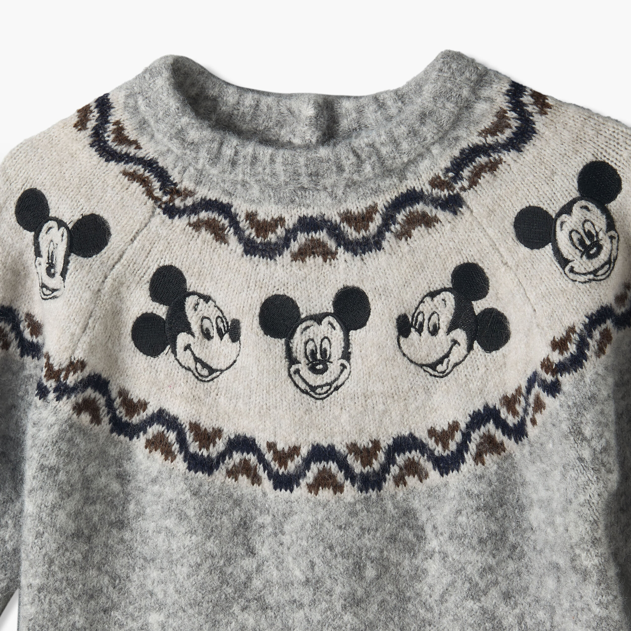 Disney Crew Neck Long Sleeves Jumper and Pants Set with Mickey Mouse Print-baby-boys-clothing-setsandcoords-image-7