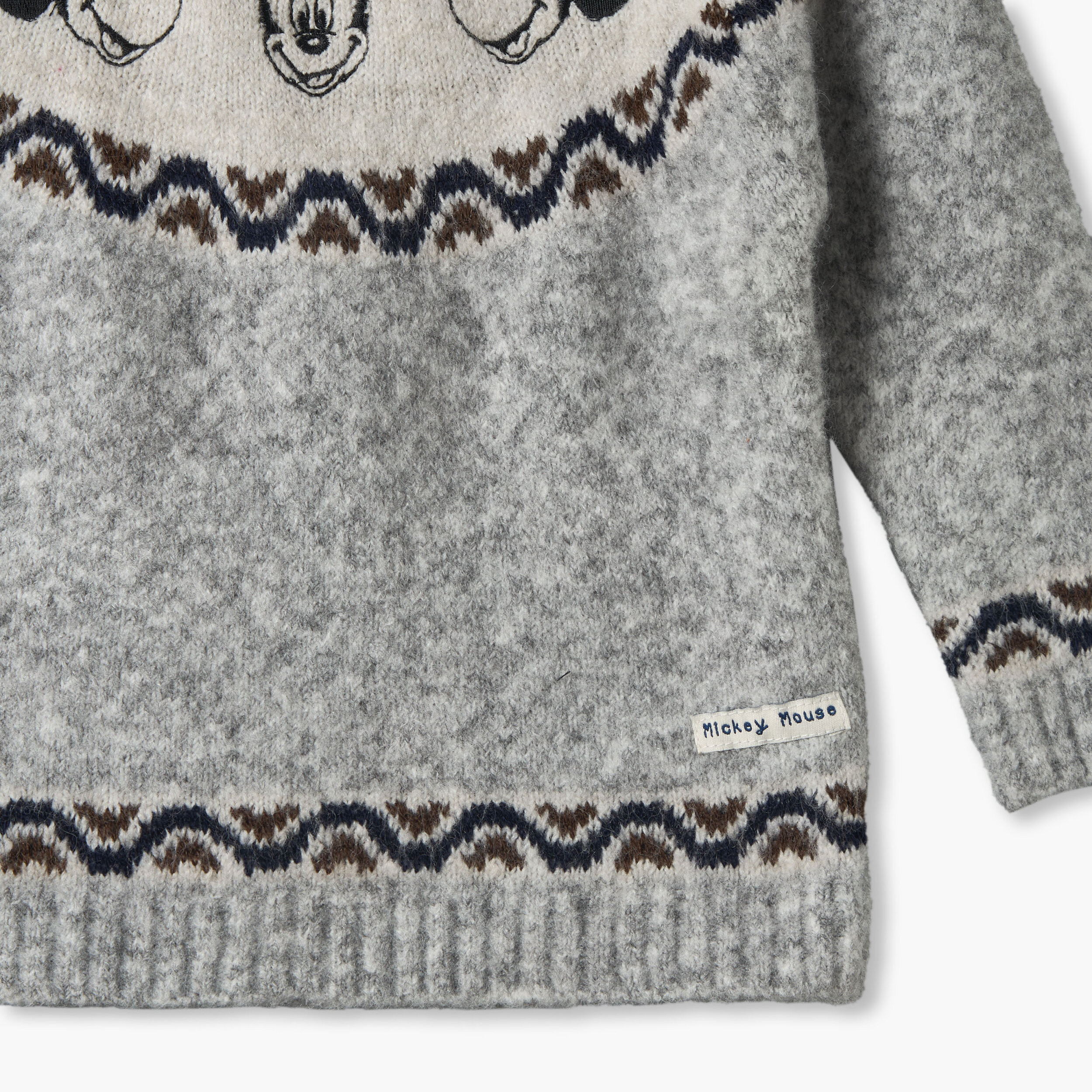 Disney Crew Neck Long Sleeves Jumper and Pants Set with Mickey Mouse Print-baby-boys-clothing-setsandcoords-image-8