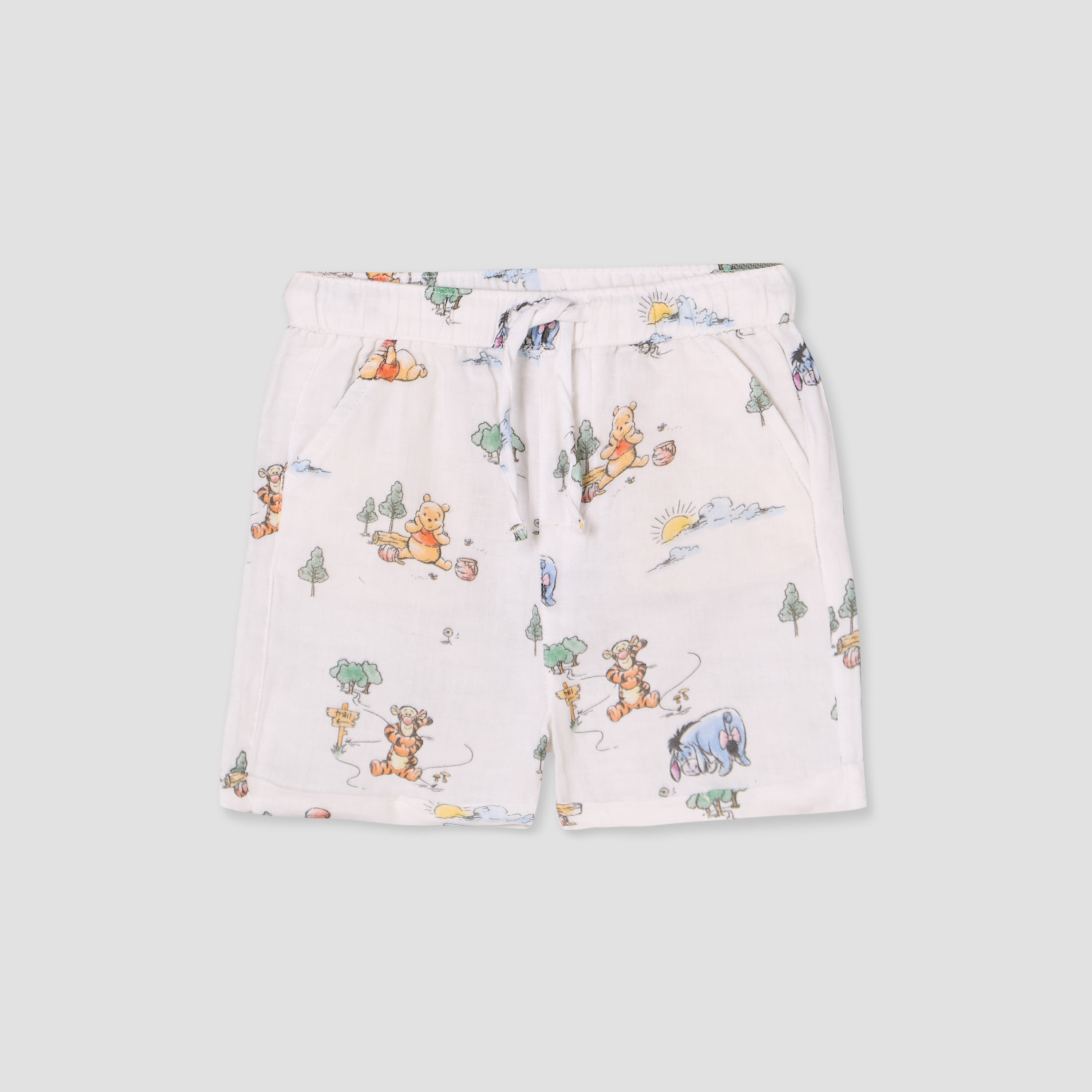 طقم شورت وقميص بطبعات ويني ذا بوه وياقة عادية وأكمام قصيرة من كارت بلانش-baby-boys-clothing-setsandcoords-image-3