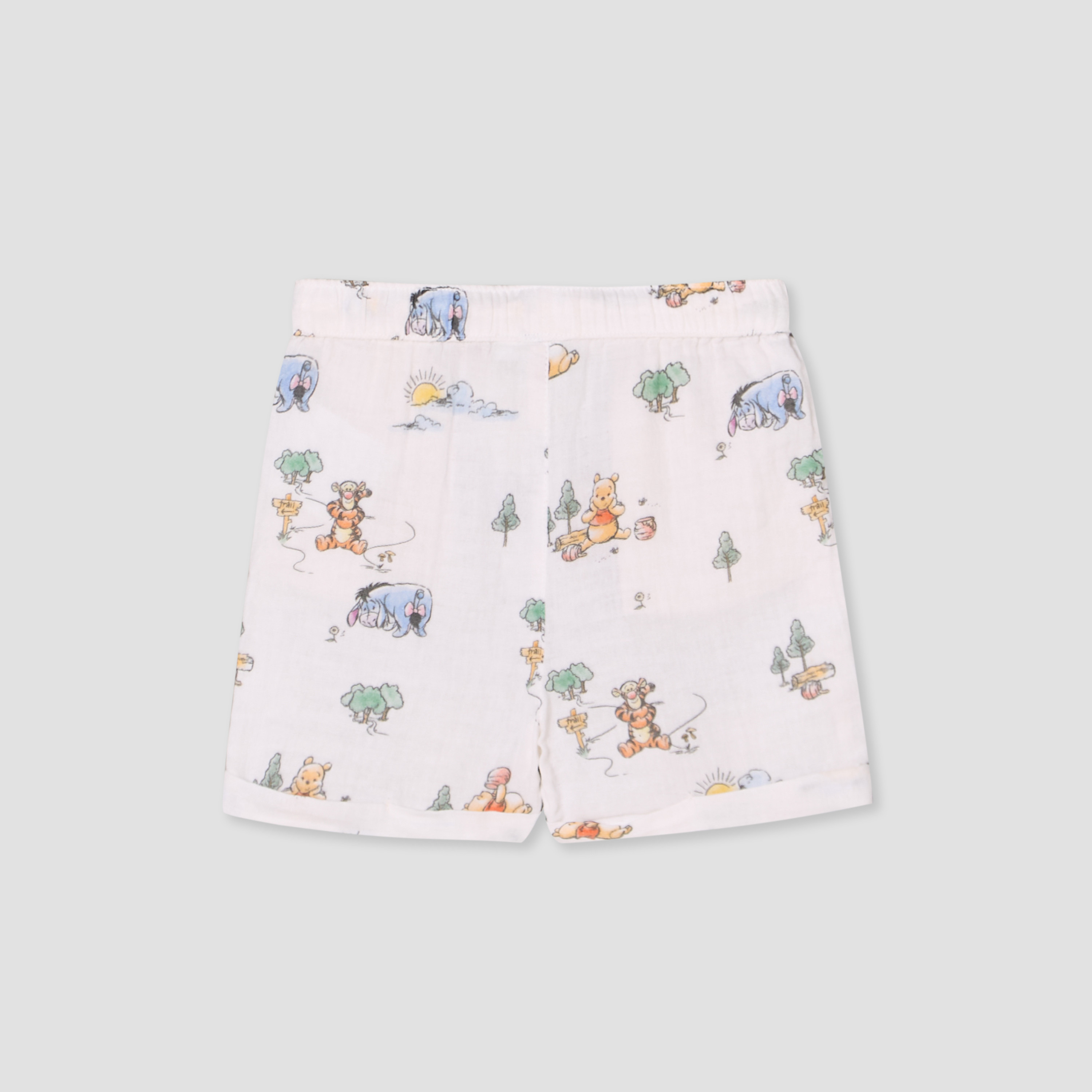طقم شورت وقميص بطبعات ويني ذا بوه وياقة عادية وأكمام قصيرة من كارت بلانش-baby-boys-clothing-setsandcoords-image-5